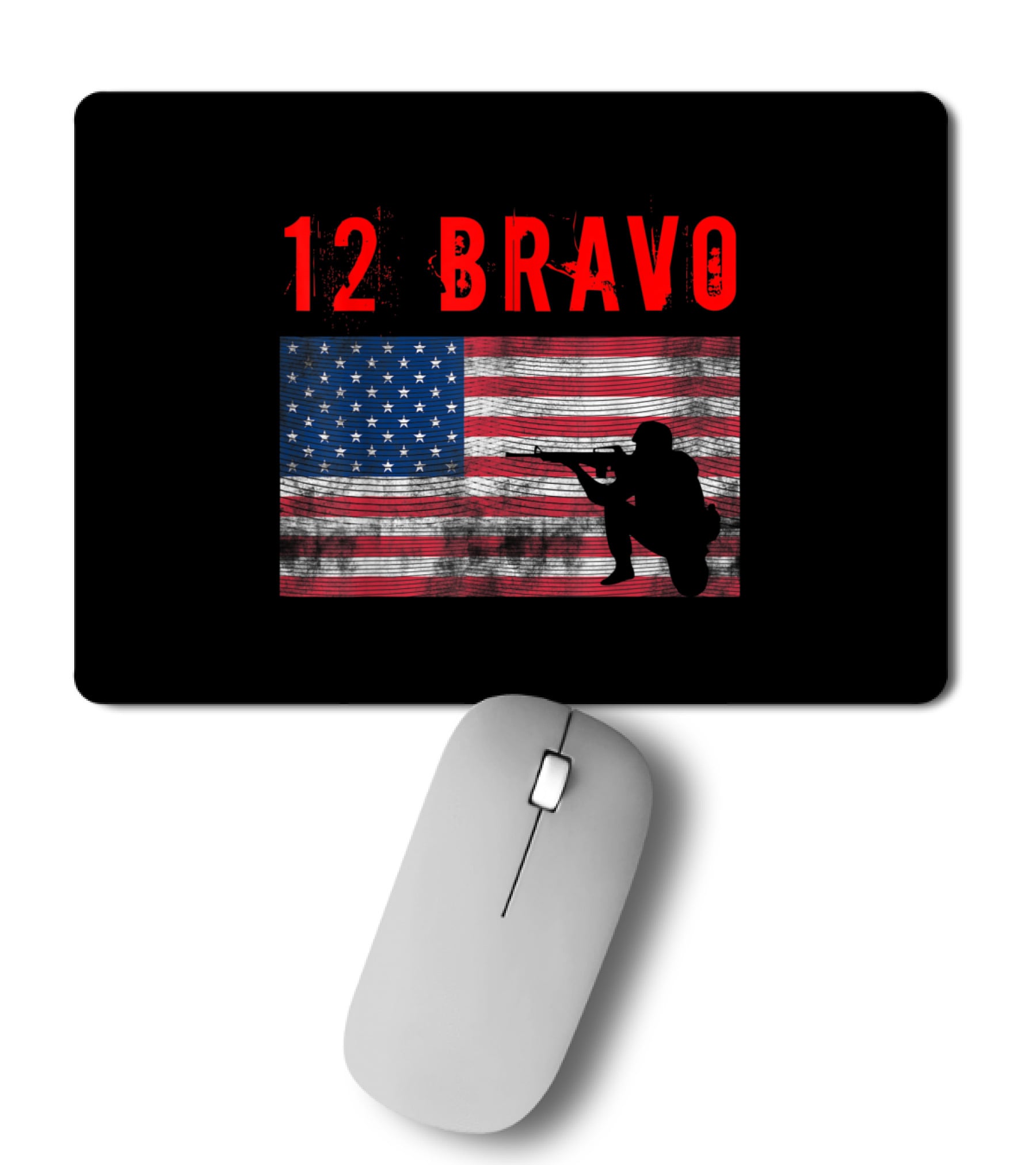12 Bravo MOS Combat Engineer Mousepad 12 Bravo MOS Combat Engineer Mousepad