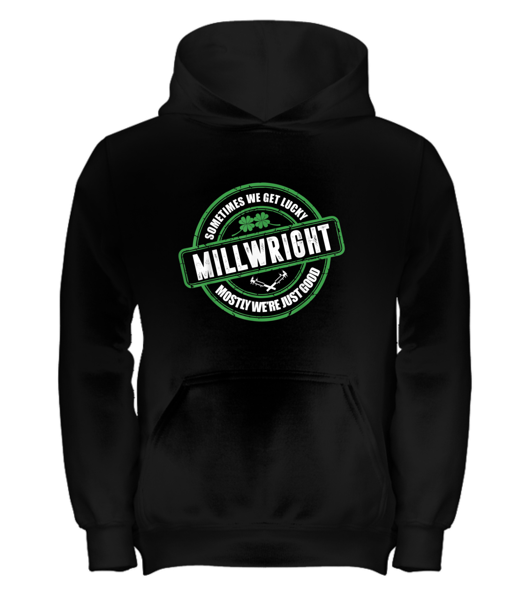 Millwright Sometimes We Get Lucky Irish St Kids Hoodie
