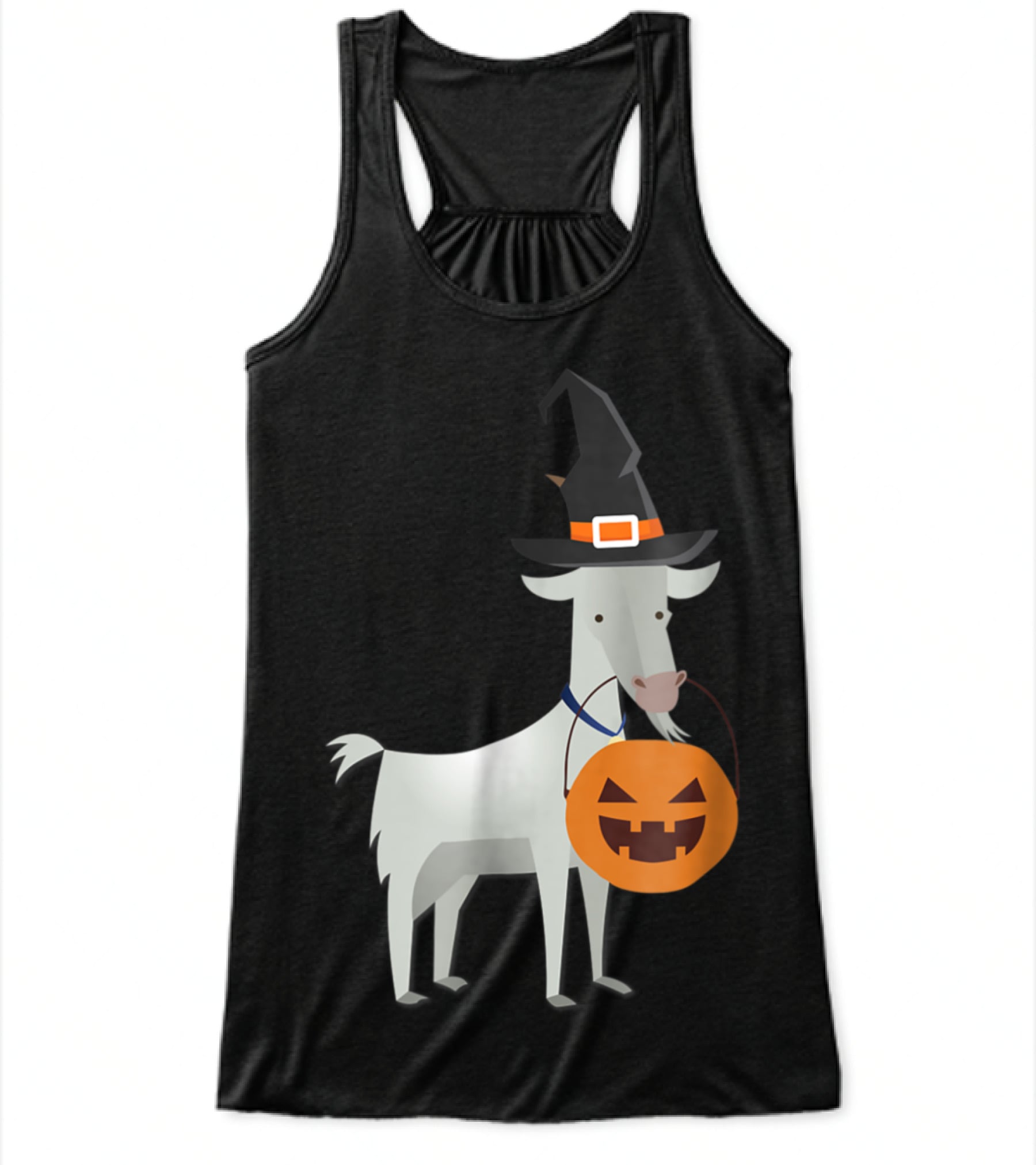 Halloween Goat Funny Witch Pumpkin Ca Flowy Tank Top Halloween Goat Funny Witch Pumpkin Ca Flowy Tank Top