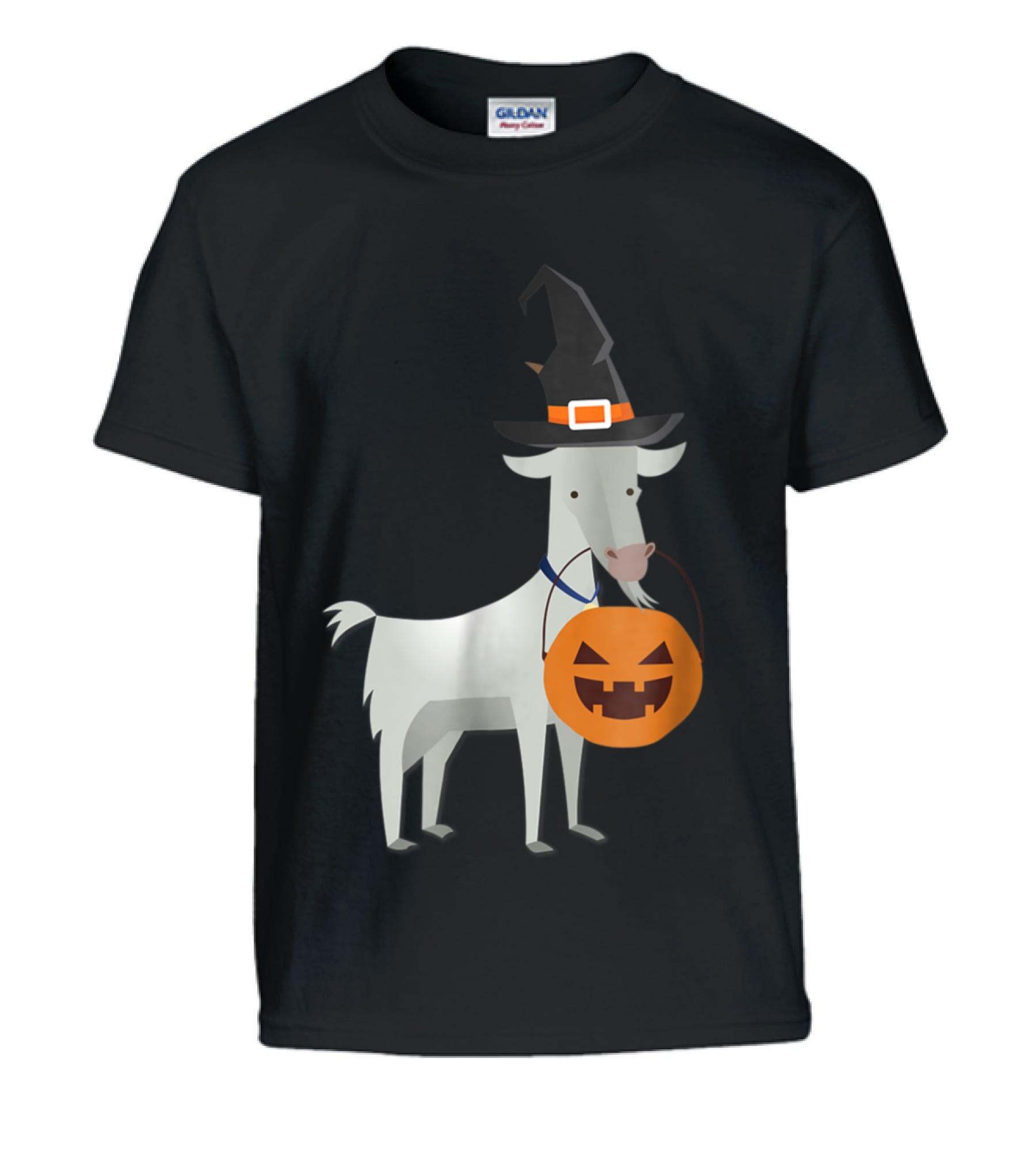 Halloween Goat Funny Witch Pumpkin Ca Kids T-Shirt Halloween Goat Funny Witch Pumpkin Ca Kids T-Shirt