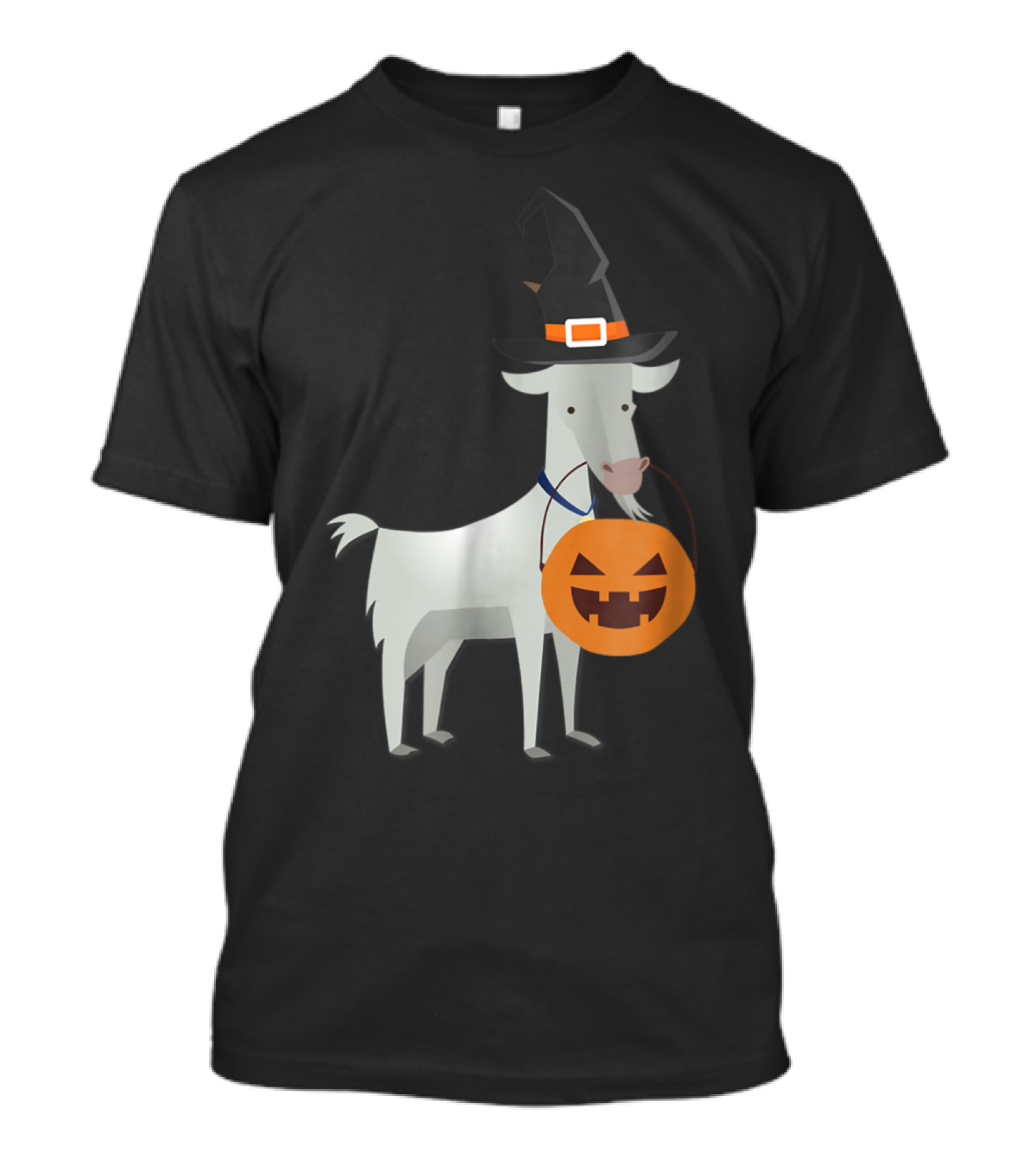 Halloween Goat Funny Witch Pumpkin Ca T-Shirt