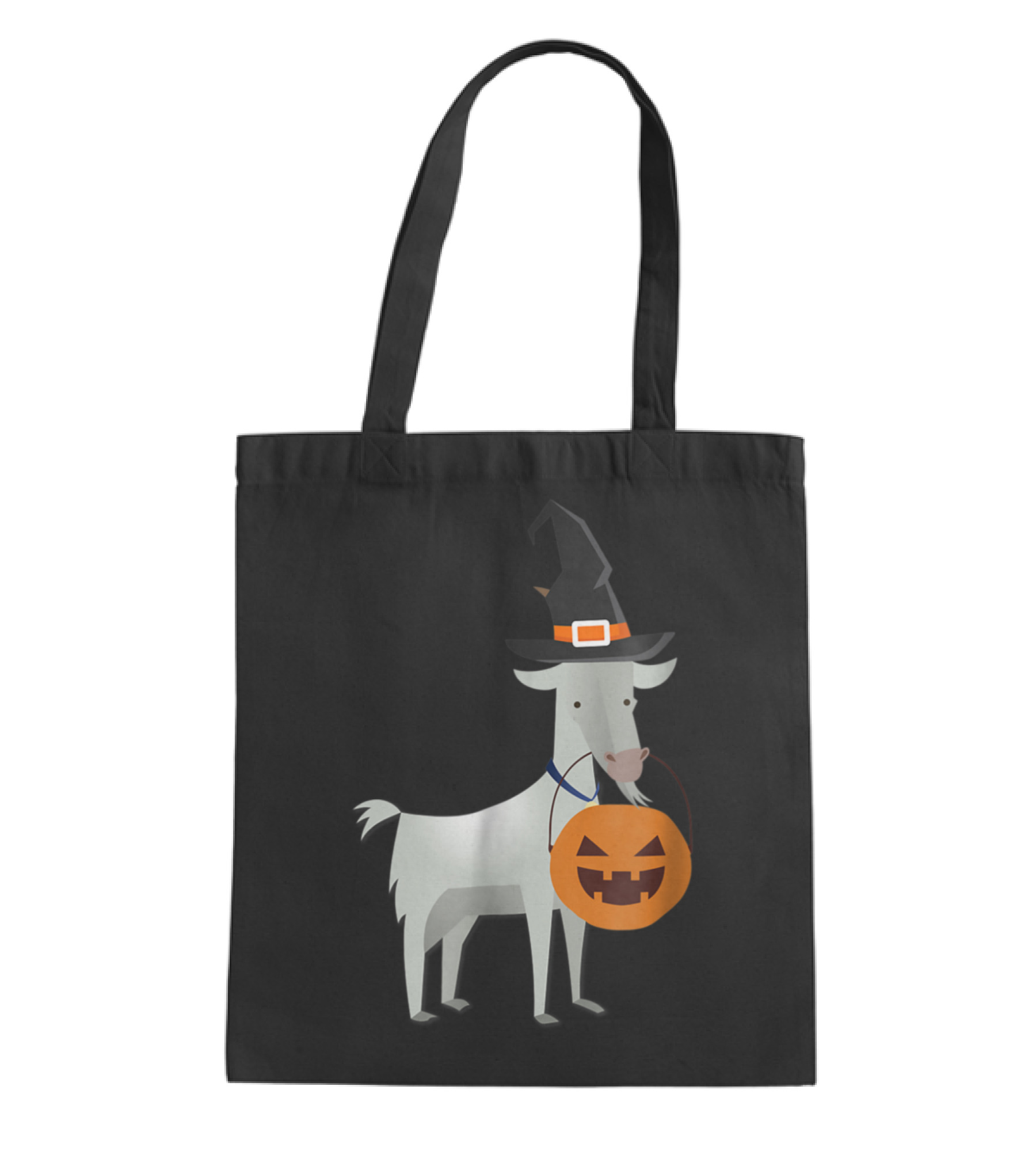 Halloween Goat Funny Witch Pumpkin Ca Tote Bag