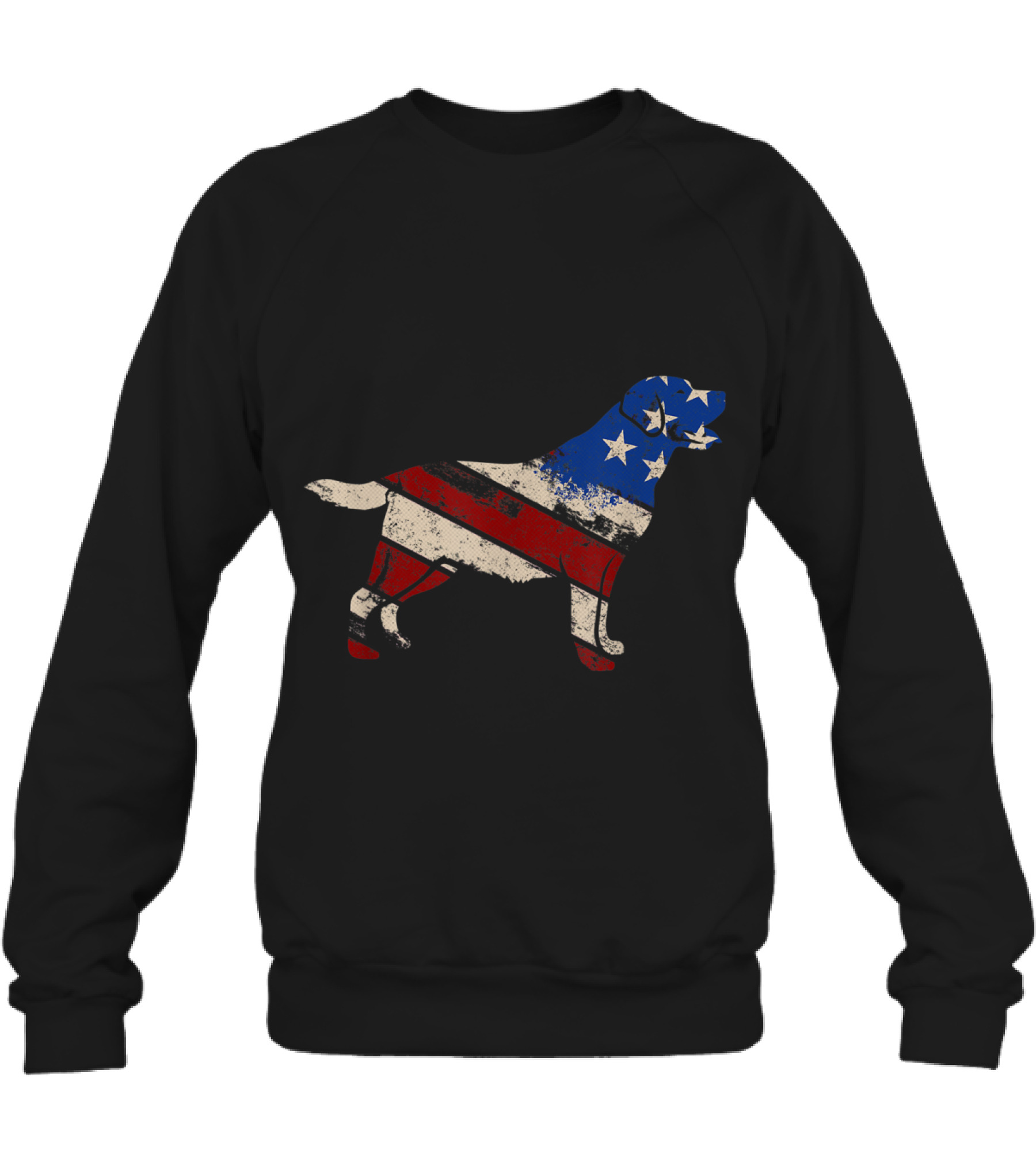 Vintage Retro USA Labrador Retriever A Crewneck Sweatshirt