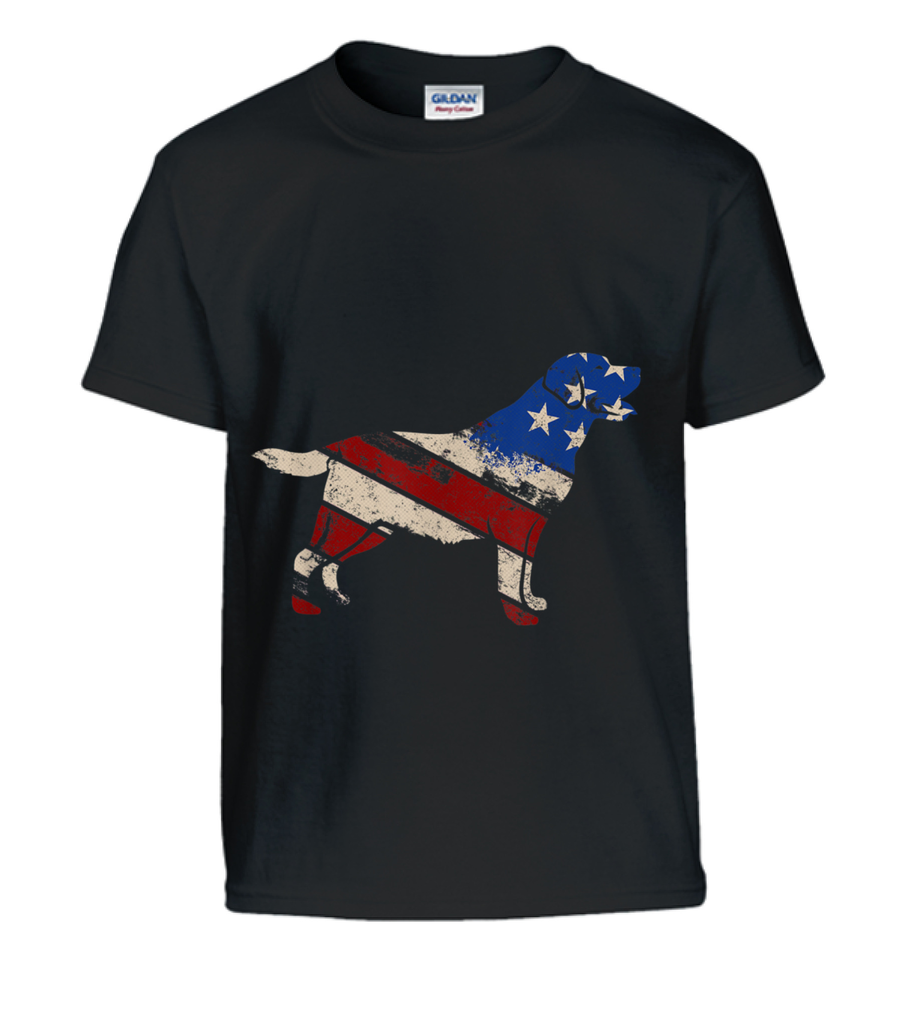 Vintage Retro USA Labrador Retriever A Kids T-Shirt