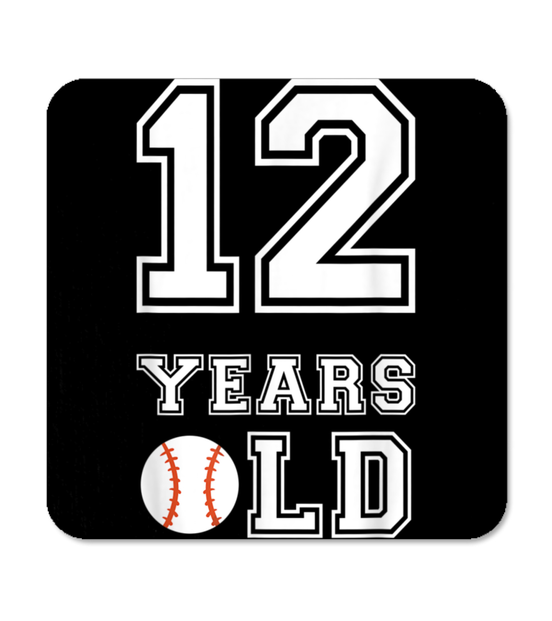 12 Years Old Baseball Birthday Boy 12 Coaster