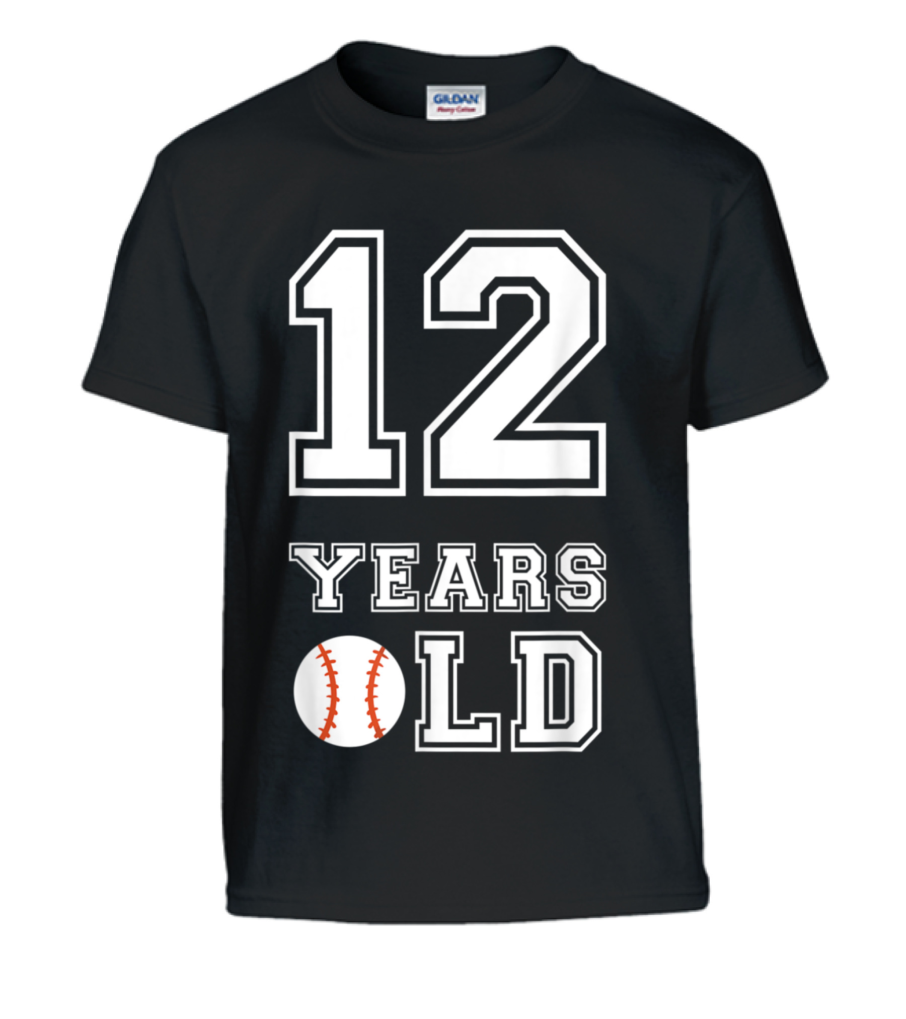 12 Years Old Baseball Birthday Boy 12 Kids T-Shirt