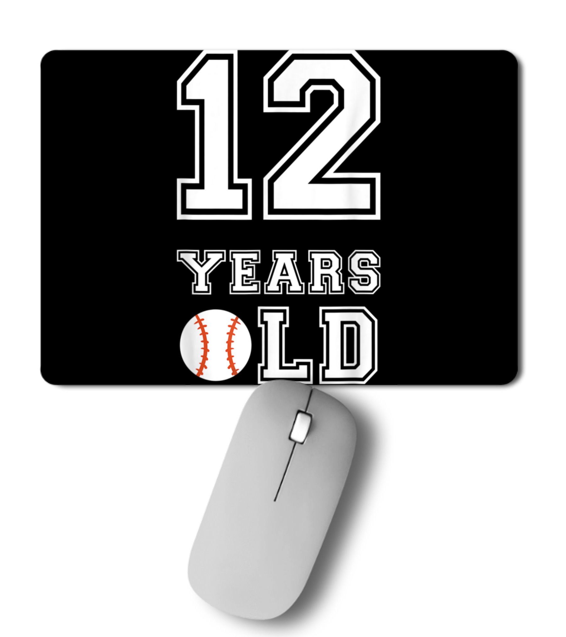12 Years Old Baseball Birthday Boy 12 Mousepad