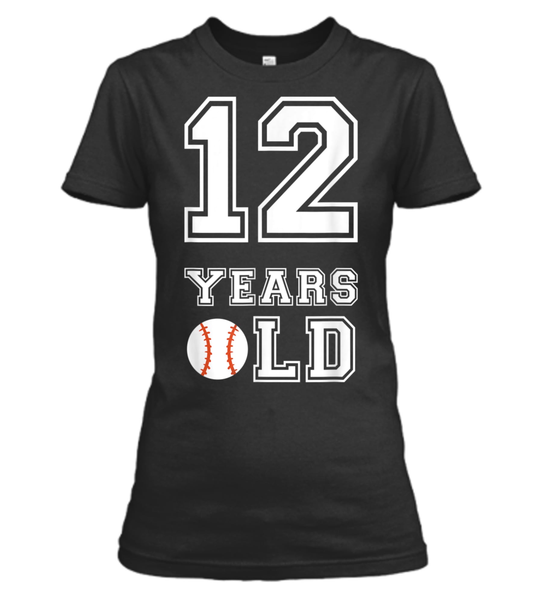 12 Years Old Baseball Birthday Boy 12 Womens T-Shirt 12 Years Old Baseball Birthday Boy 12 Womens T-Shirt