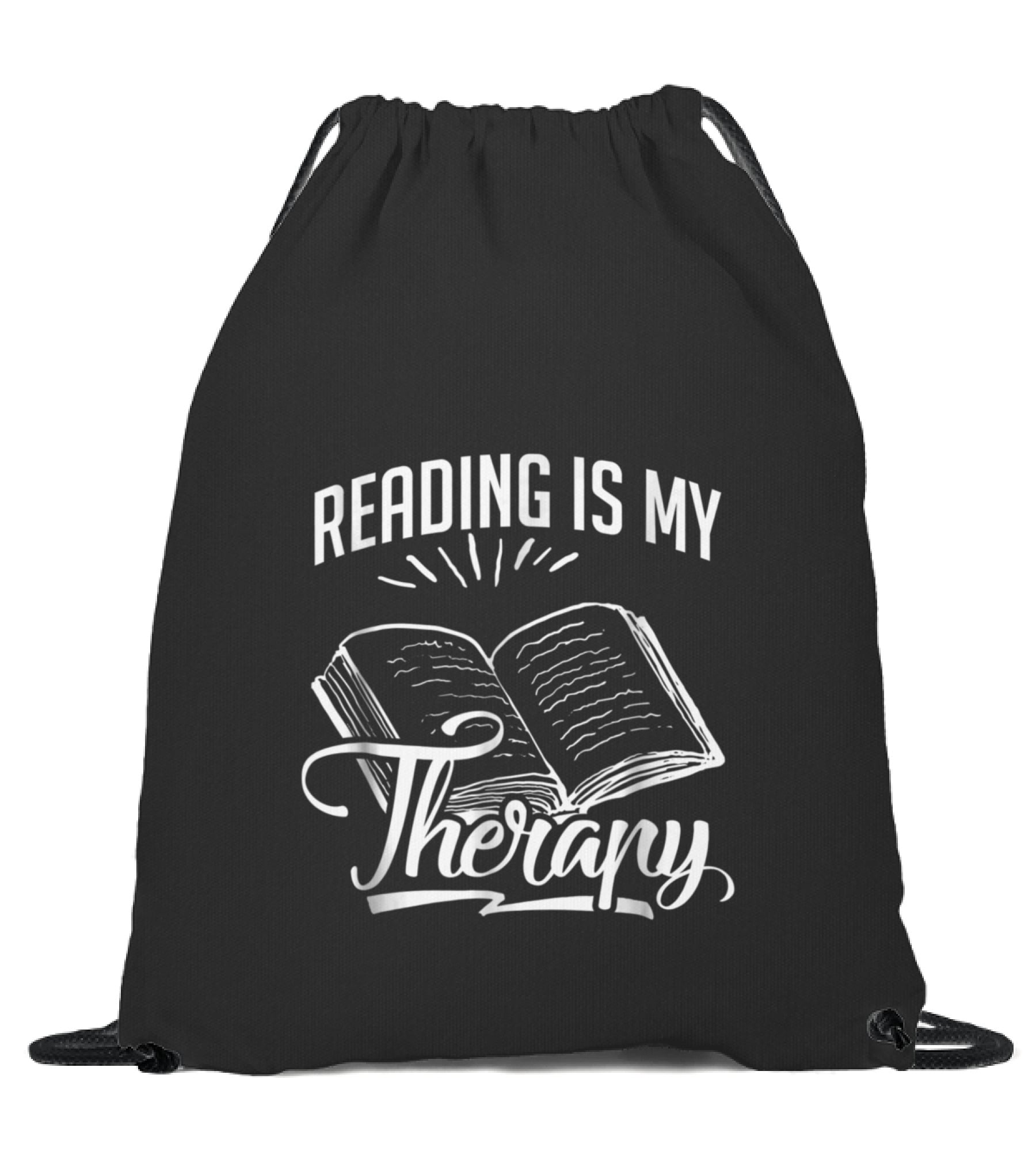 Reading Is My Therapy s F...Drawstring Bag Reading Is My Therapy s F...Drawstring Bag
