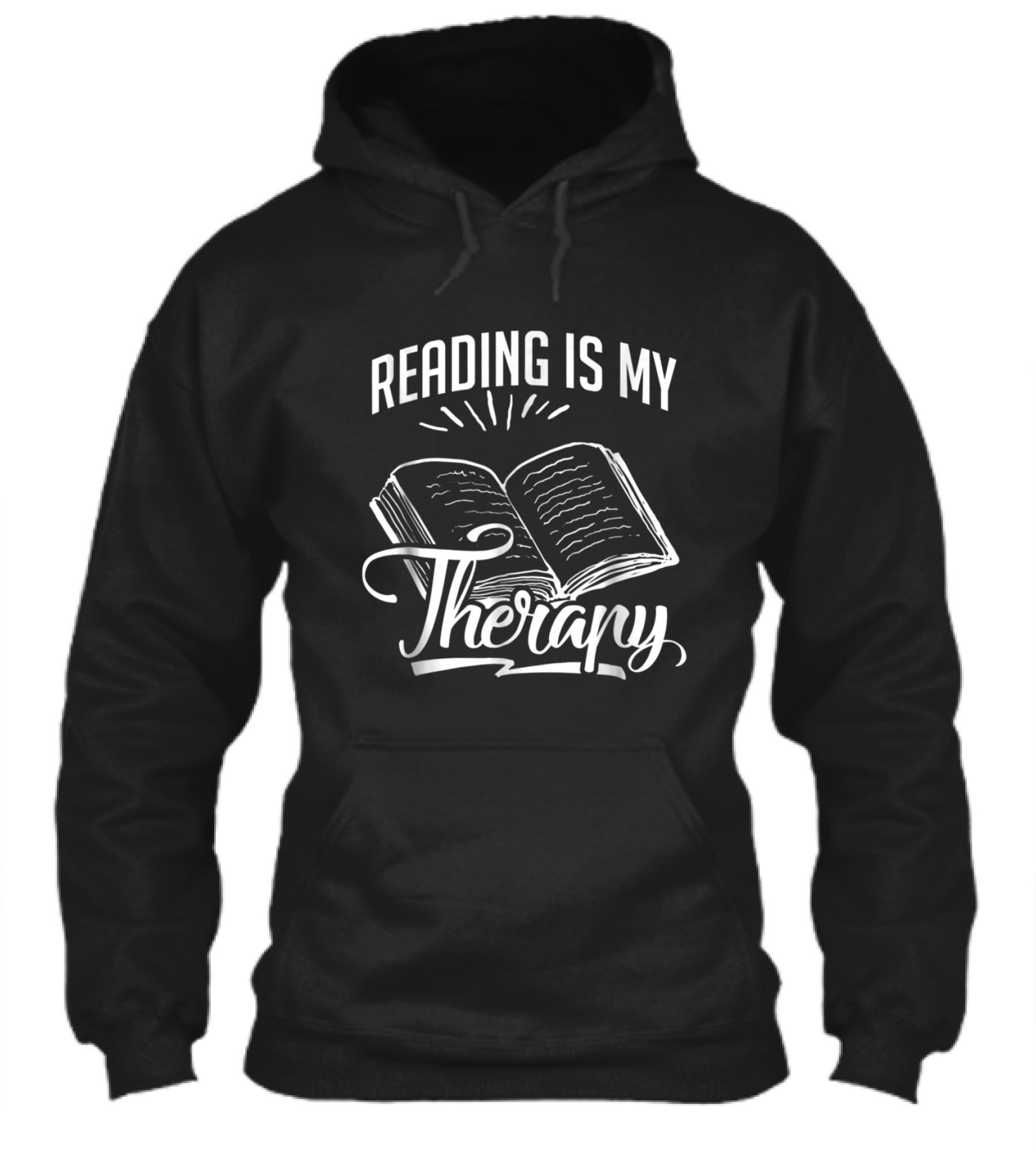 Reading Is My Therapy s Funny Book Tees Hoodie