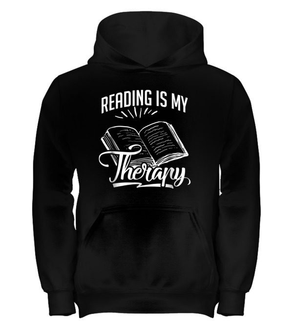 Reading Is My Therapy s Funny Book Tees Kids Hoodie Reading Is My Therapy s Funny Book Tees Kids Hoodie