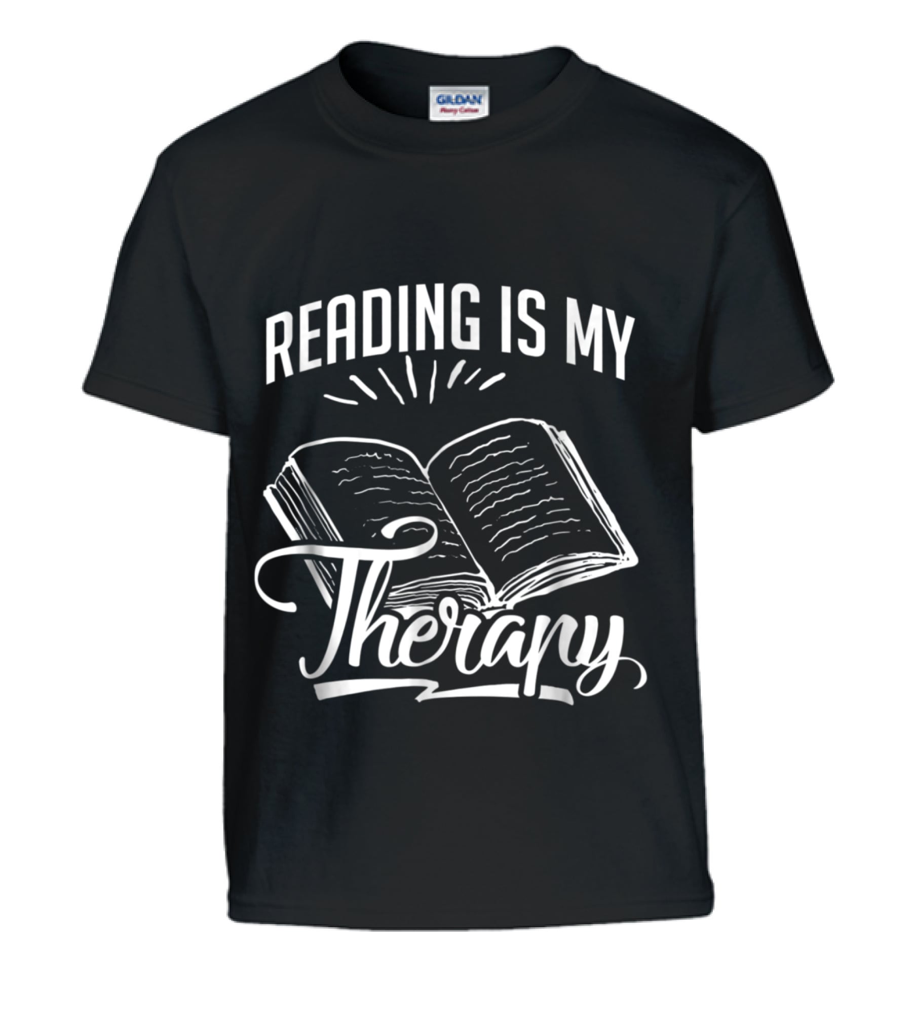 Reading Is My Therapy s Funny Book Tees Kids T-Shirt Reading Is My Therapy s Funny Book Tees Kids T-Shirt