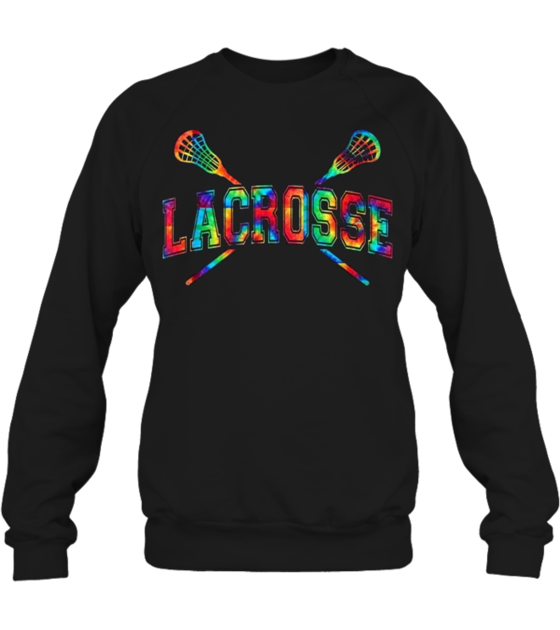 Lacrosse Tie-dye Crossed Sticks Crewneck Sweatshirt