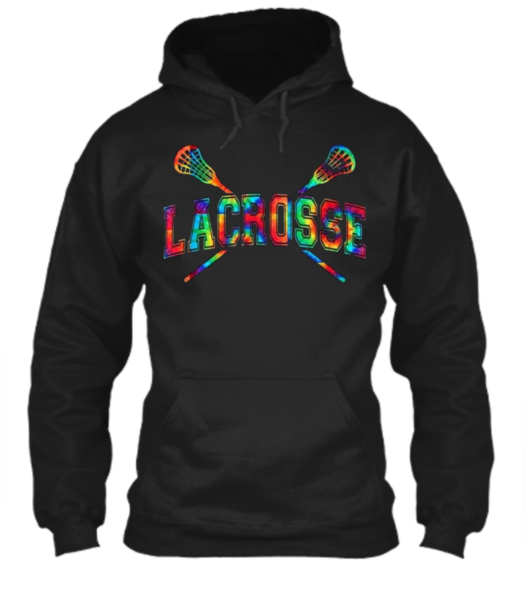 Lacrosse Tie-dye Crossed Sticks Hoodie