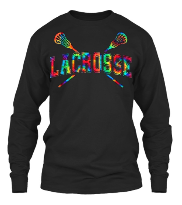 Lacrosse Tie-dye Crossed Sticks Unisex Long Sleeve Lacrosse Tie-dye Crossed Sticks Unisex Long Sleeve