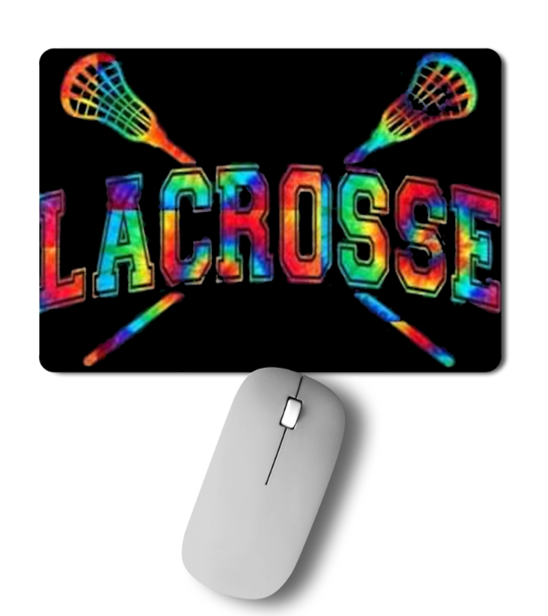 Lacrosse Tie-dye Crossed ...Mousepad 