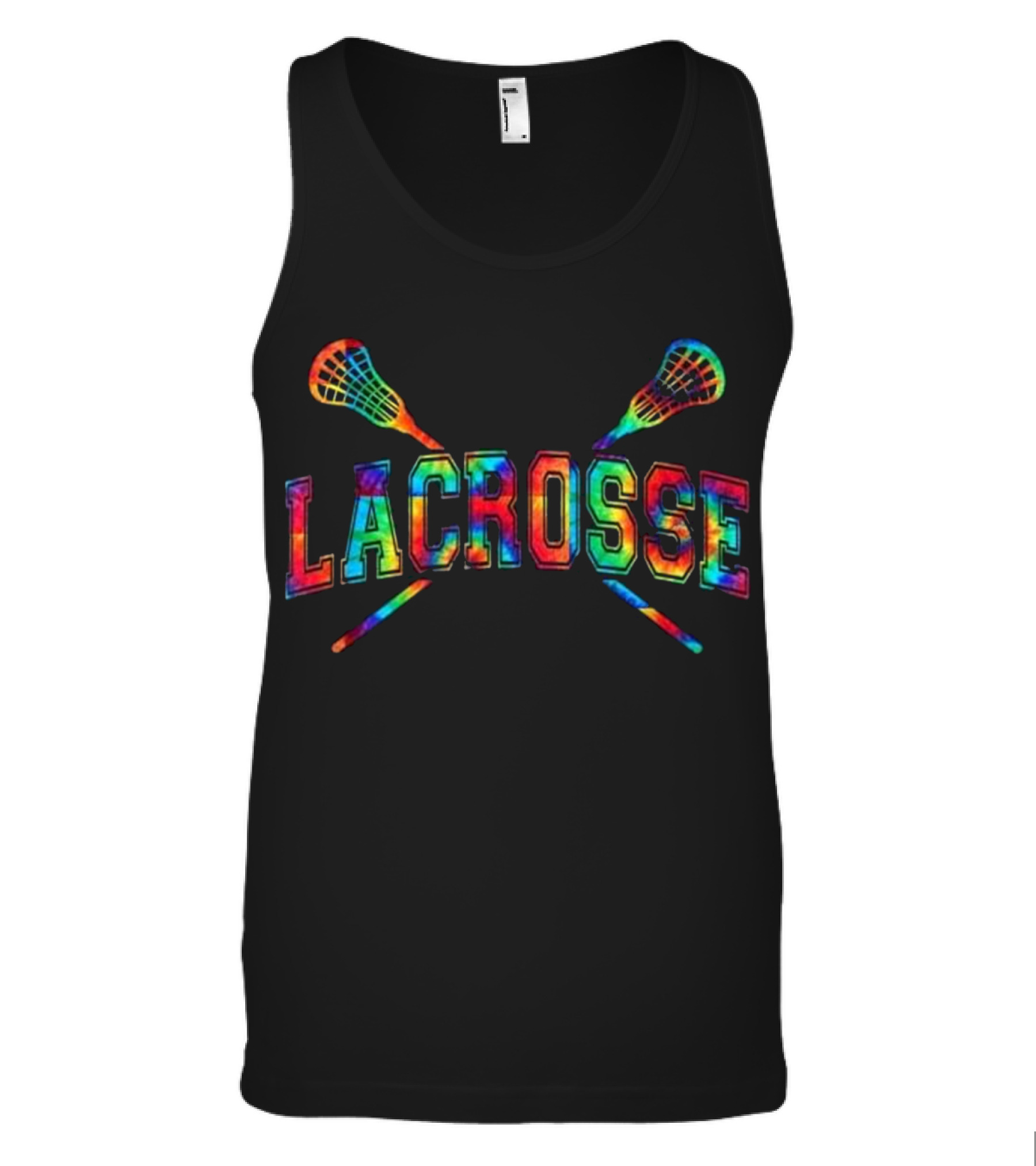 Lacrosse Tie-dye Crossed Sticks Tank Top