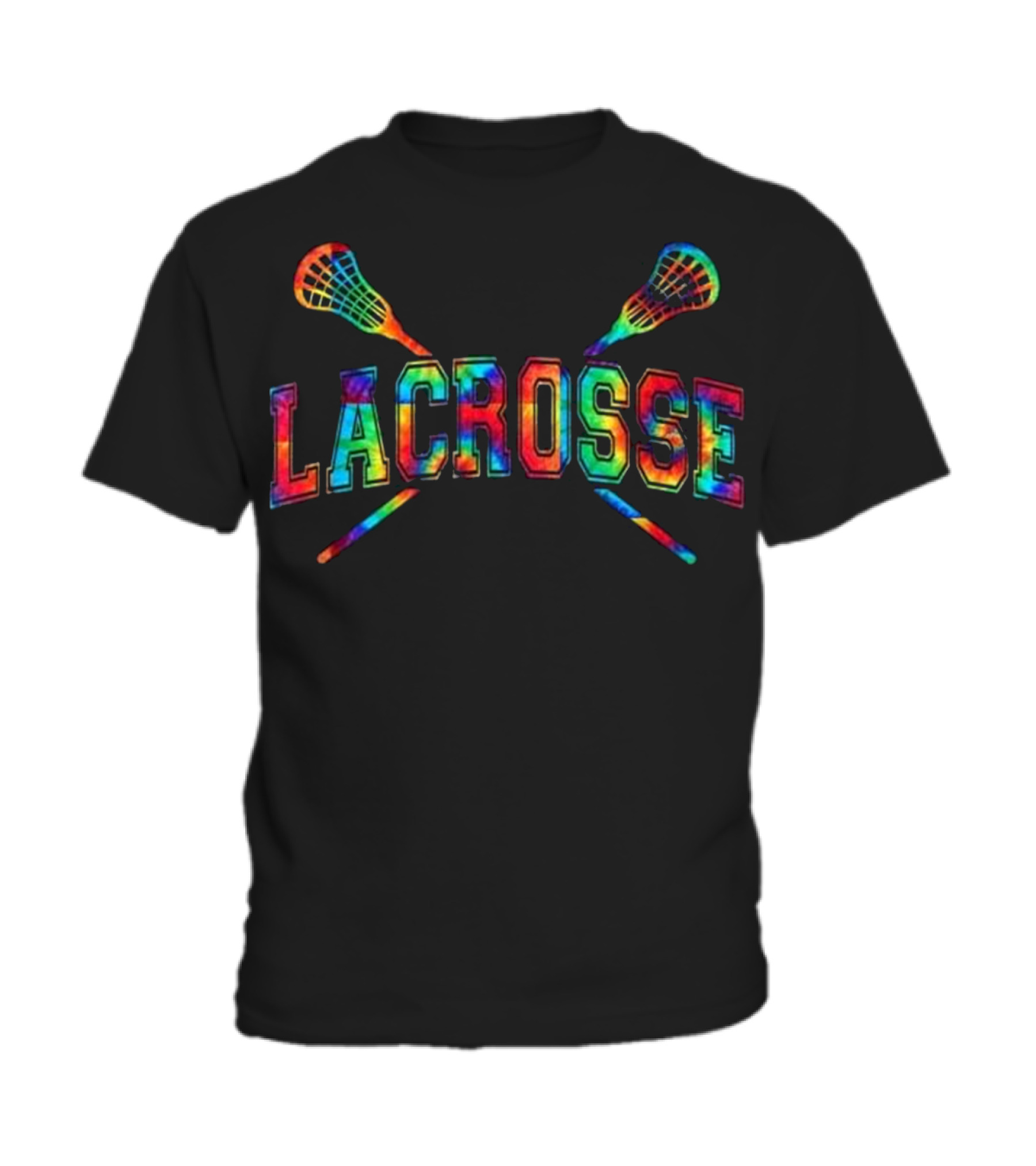 Lacrosse Tie-dye Crossed Sticks Toddler T-Shirt