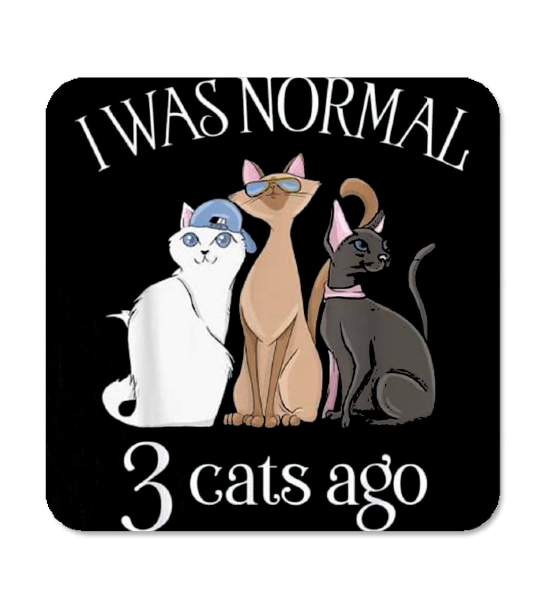 I Was Normal 3 Cats Ago T...Coaster 