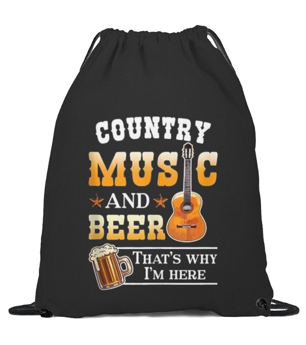 Country Music And Beer Th...Drawstring Bag Country Music And Beer Th...Drawstring Bag