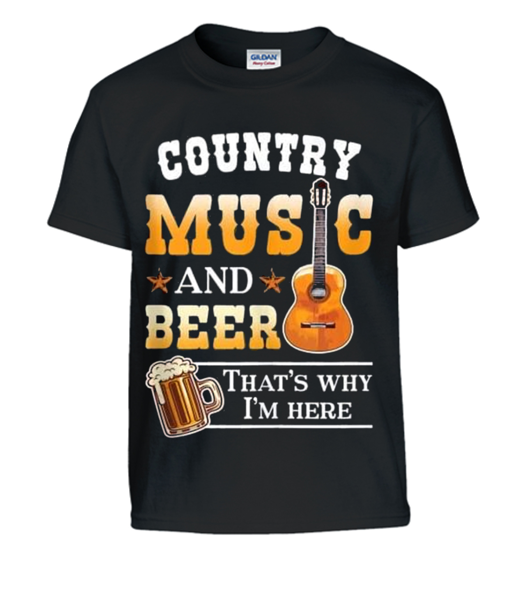 Country Music And Beer That's Why I'm Her_1 Kids T-Shirt Country Music And Beer That's Why I'm Her_1 Kids T-Shirt