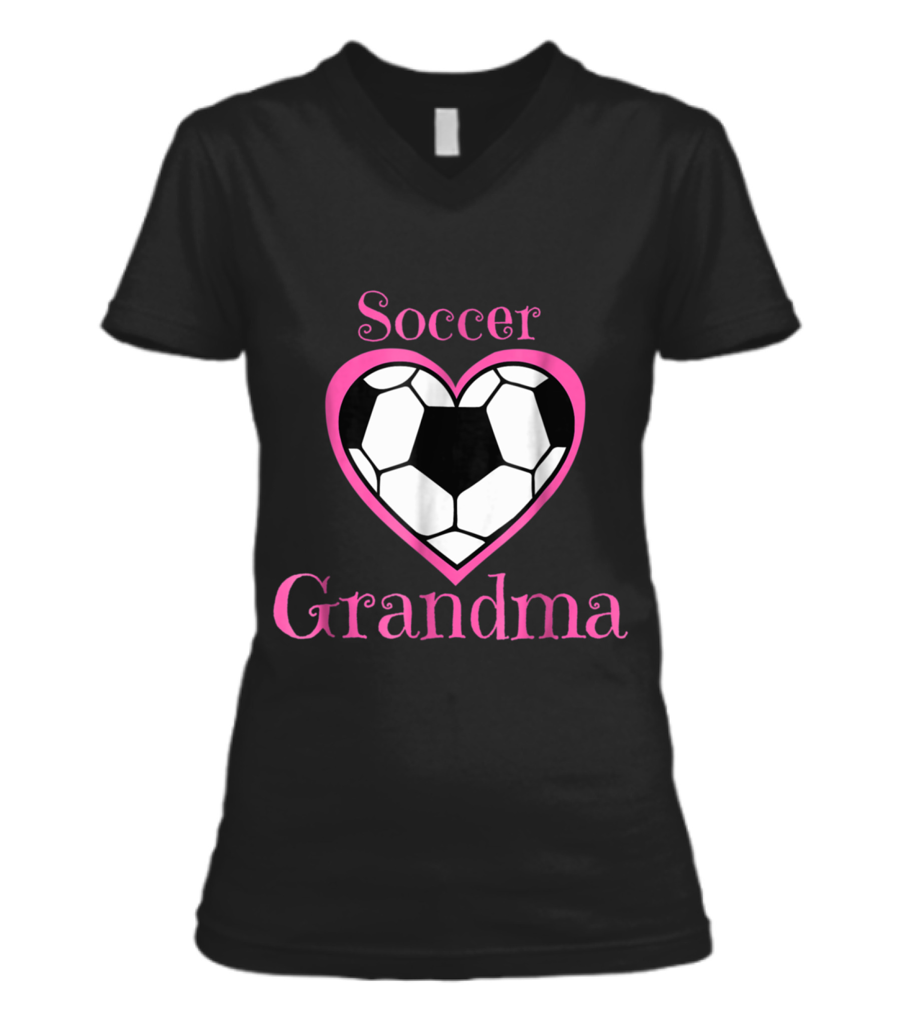 Soccer Grandma Sports Tee V-Neck Womens T-Shirt