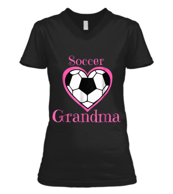 Soccer Grandma Sports Tee V-Neck Womens T-Shirt Soccer Grandma Sports Tee V-Neck Womens T-Shirt