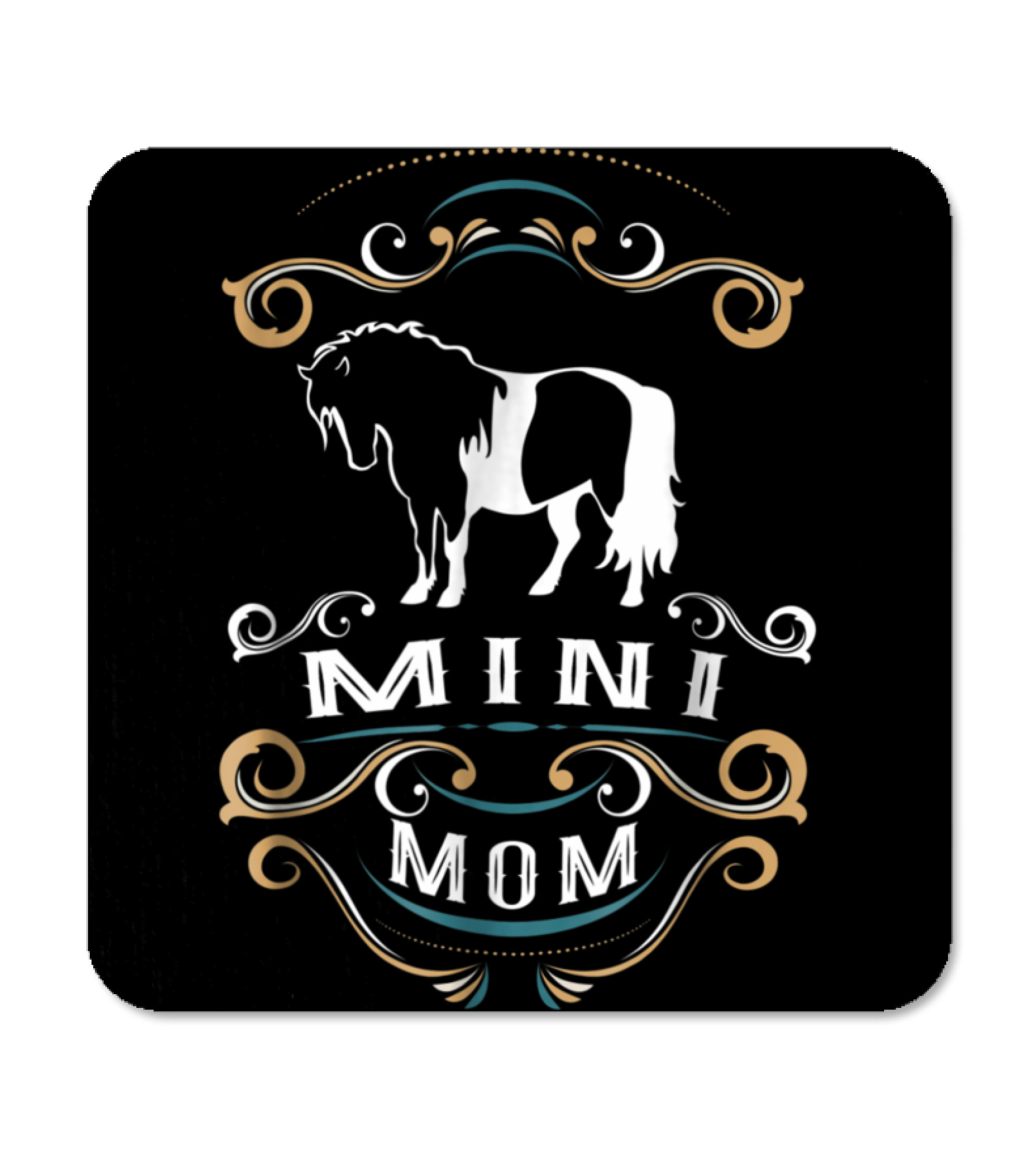 Mini Mom Miniature Horse ...Coaster 