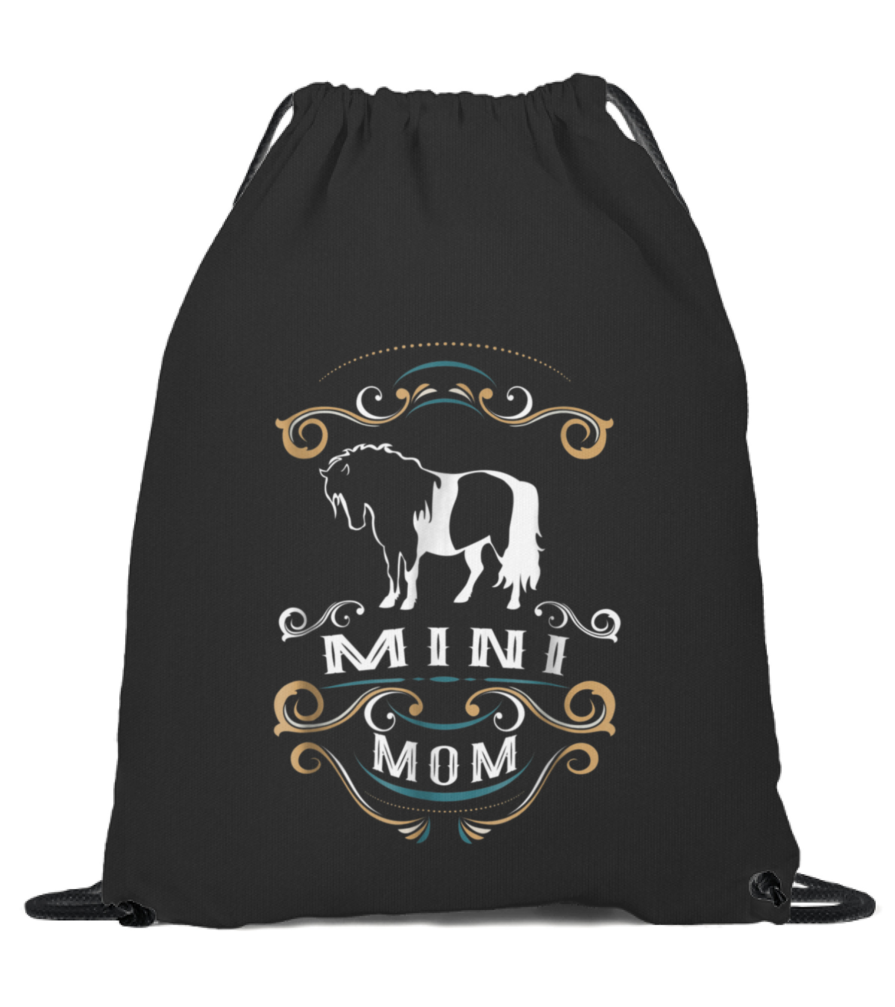 Mini Mom Miniature Horse NickerS Drawstring Bag