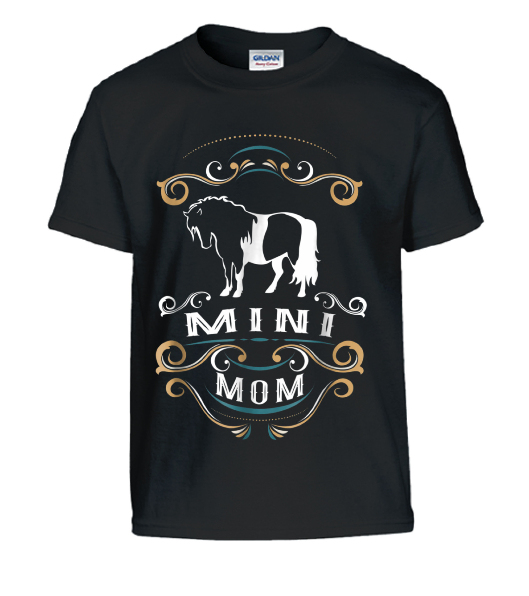 Mini Mom Miniature Horse NickerS Kids T-Shirt