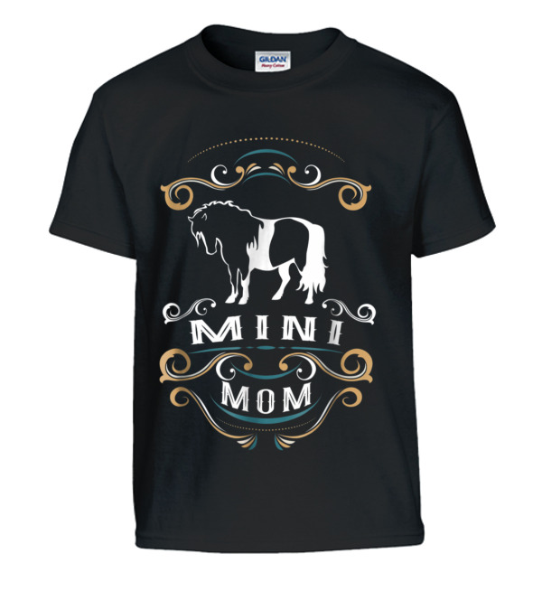 Mini Mom Miniature Horse NickerS Kids T-Shirt Mini Mom Miniature Horse NickerS Kids T-Shirt
