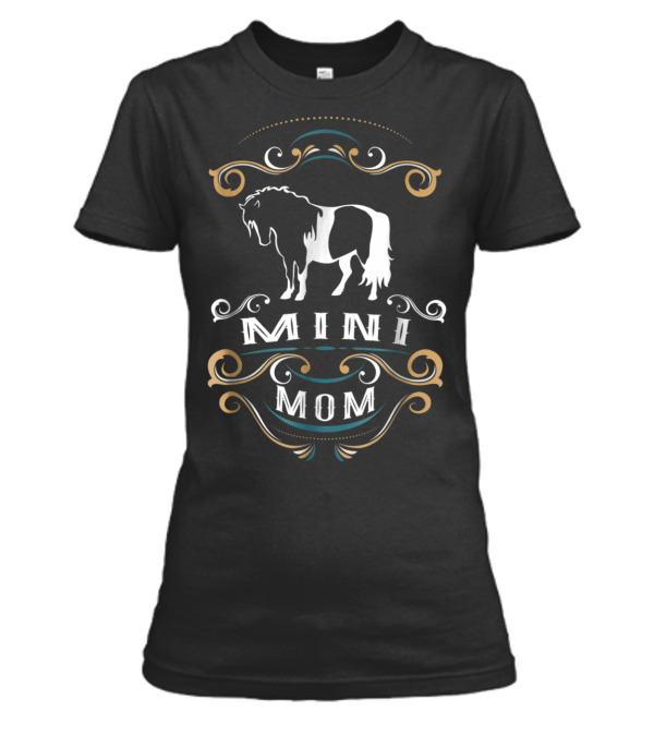 Mini Mom Miniature Horse ...Womens T-Shirt Mini Mom Miniature Horse ...Womens T-Shirt