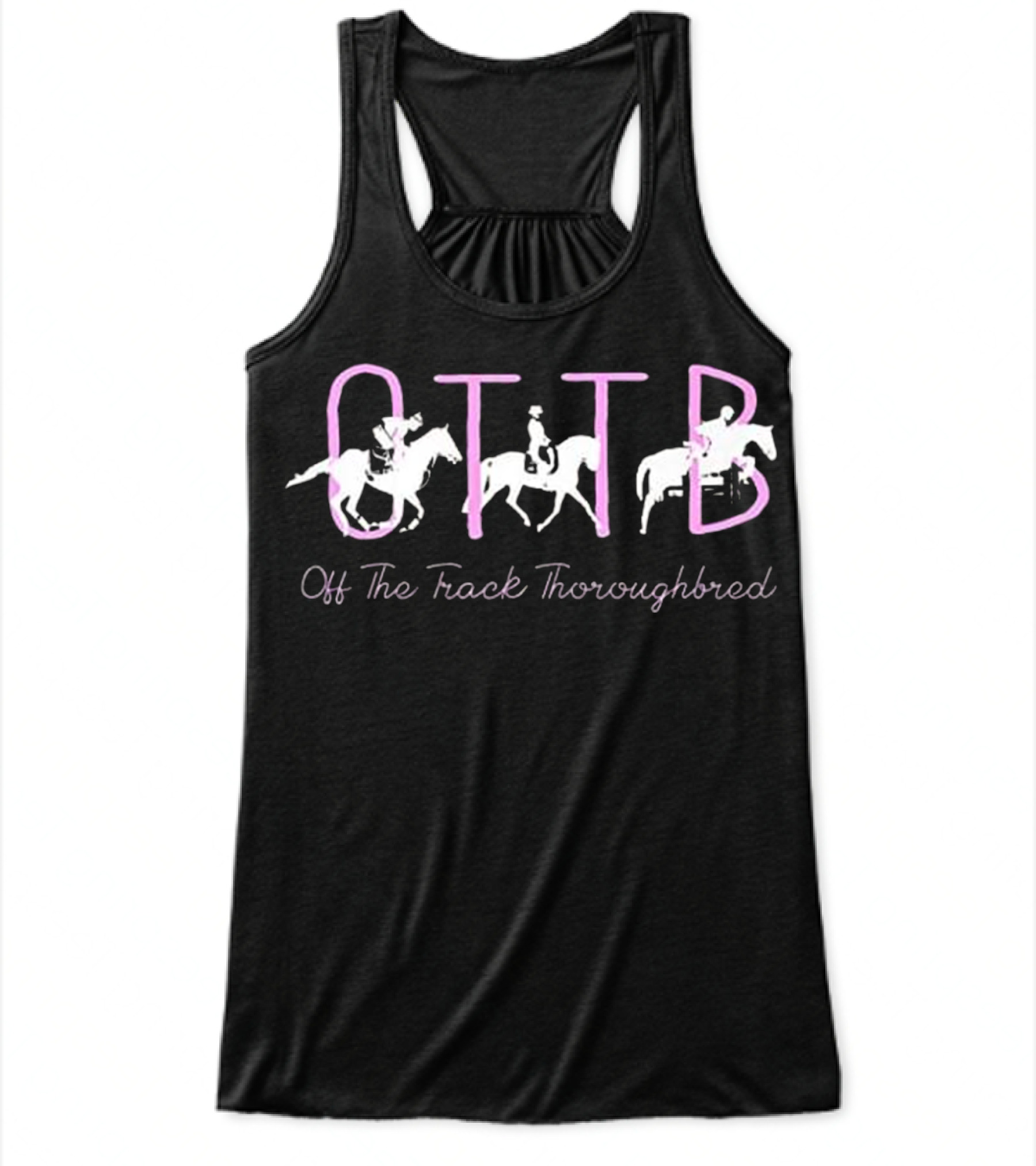 OTTB Off Track Thoroughbred Horse Eque Flowy Tank Top