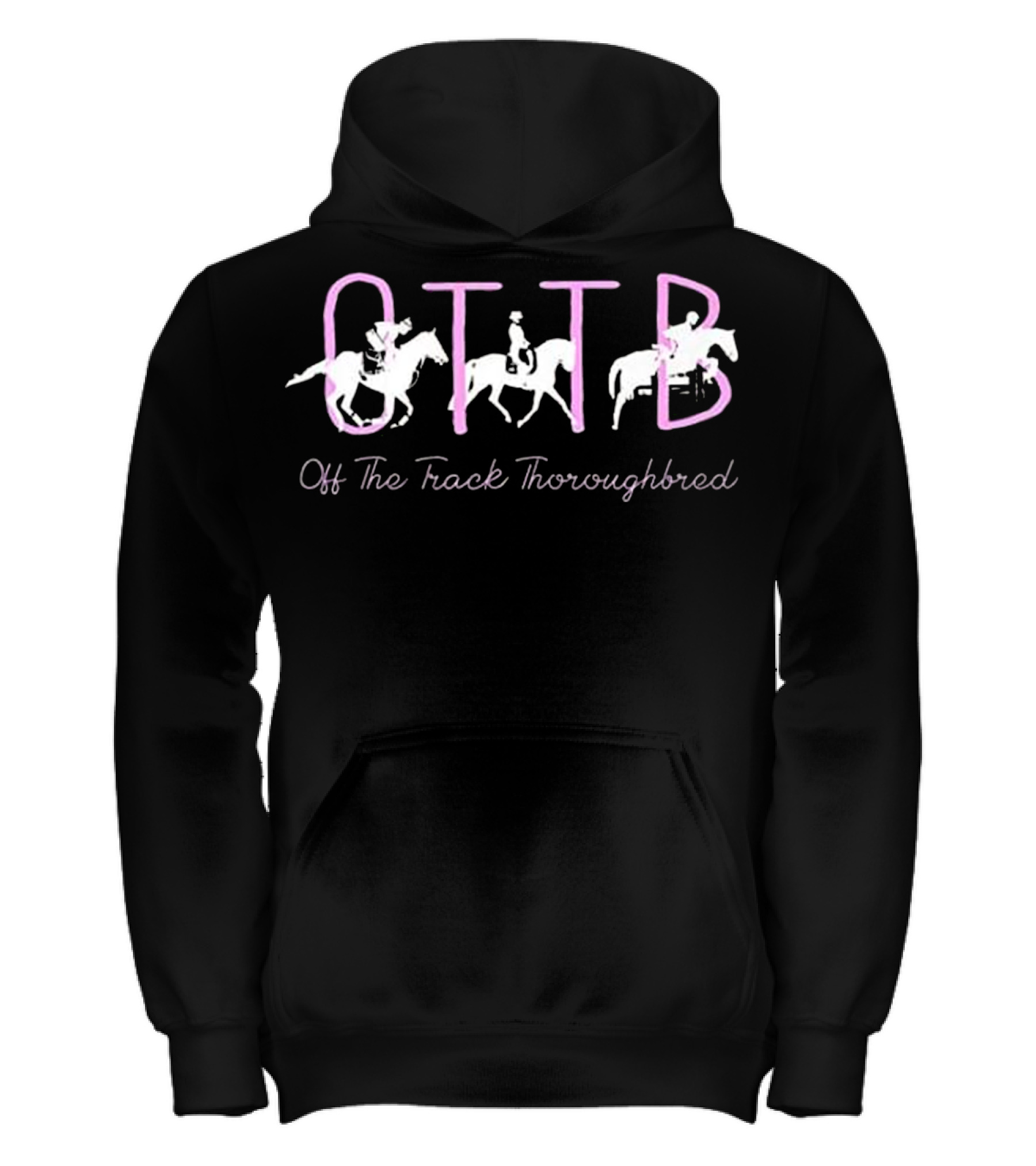 OTTB Off Track Thoroughbred Horse Eque Kids Hoodie