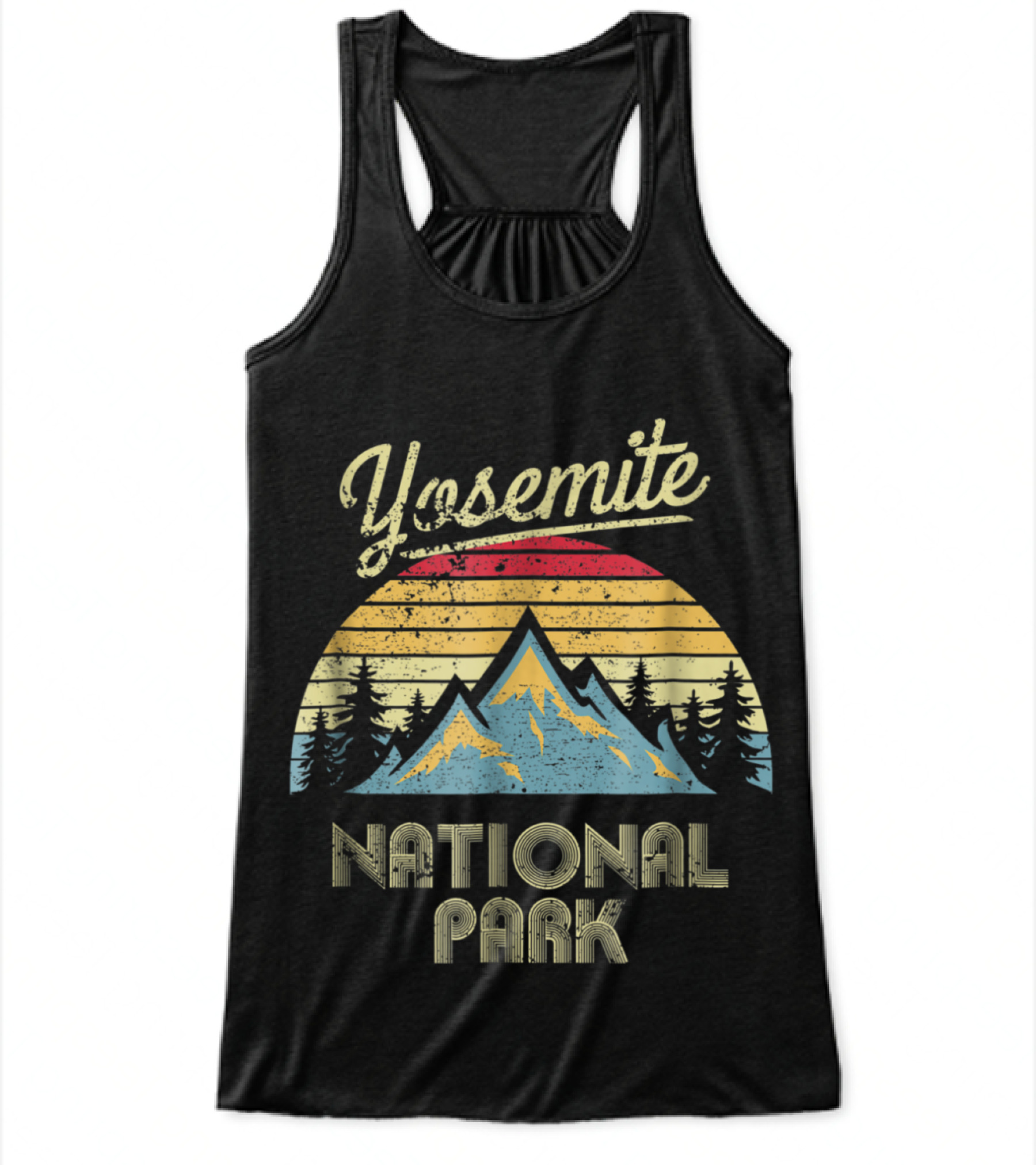Vintage Retro Yosemite National Park M Flowy Tank Top Vintage Retro Yosemite National Park M Flowy Tank Top
