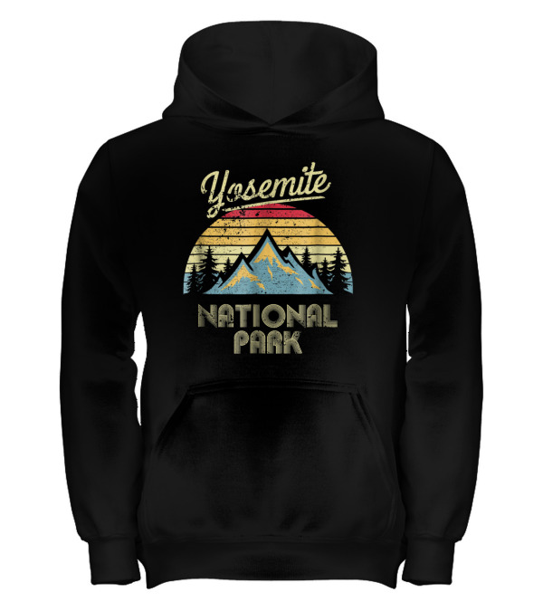 Vintage Retro Yosemite National Park M Kids Hoodie Vintage Retro Yosemite National Park M Kids Hoodie
