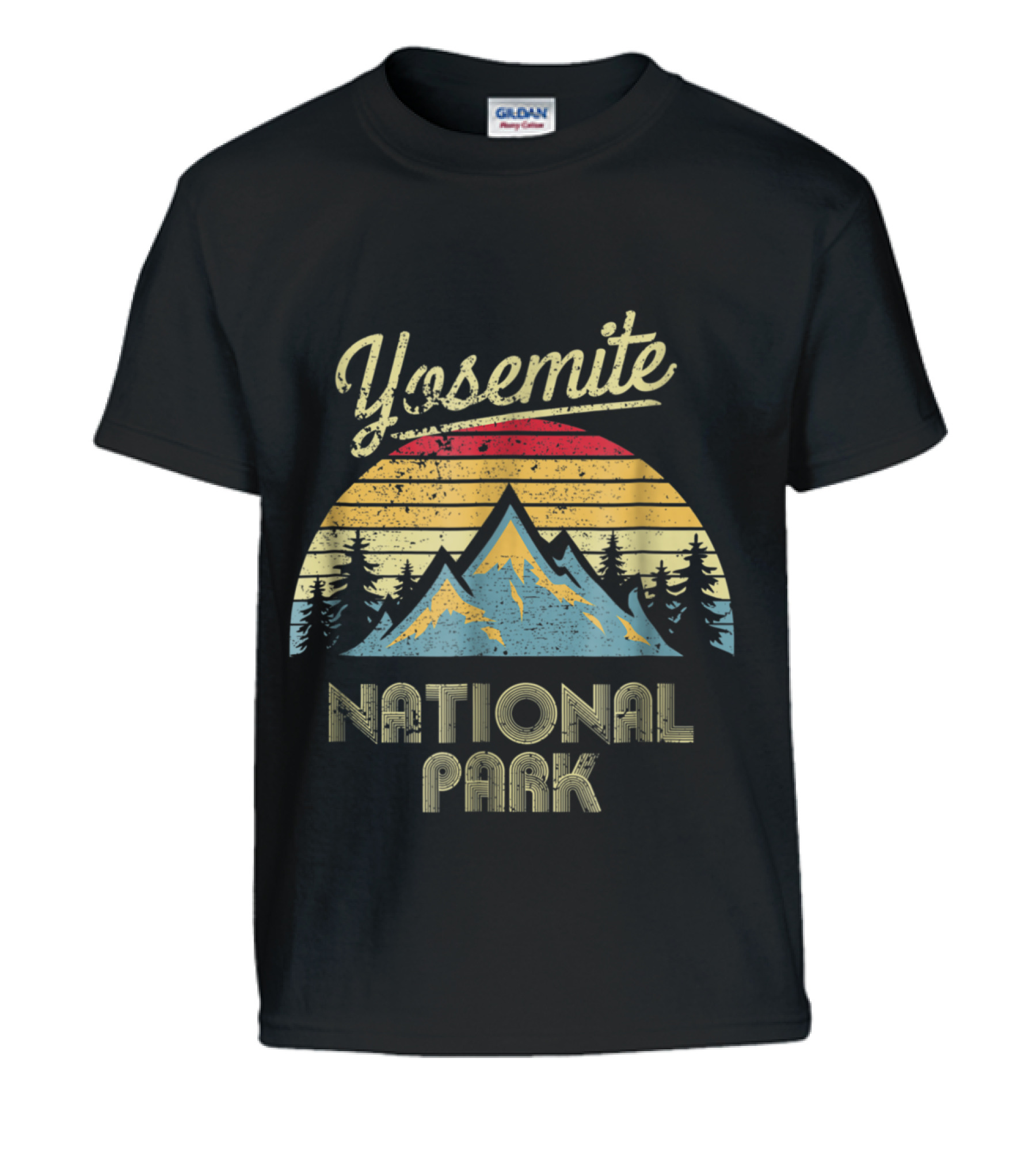 Vintage Retro Yosemite National Park M Kids T-Shirt