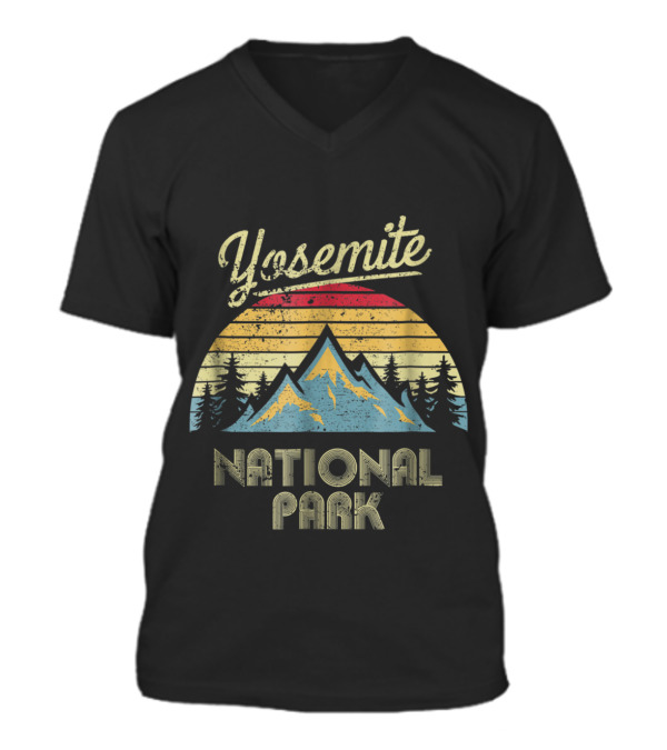 Vintage Retro Yosemite Na...V-Neck Unisex T-Shirt Vintage Retro Yosemite Na...V-Neck Unisex T-Shirt