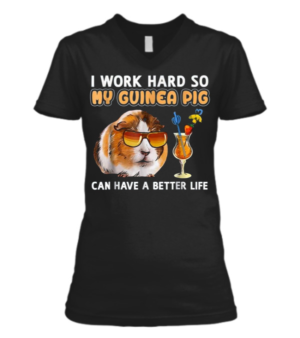 Funny Guinea Pig Shirt Gu...V-Neck Womens T-Shirt Funny Guinea Pig Shirt Gu...V-Neck Womens T-Shirt