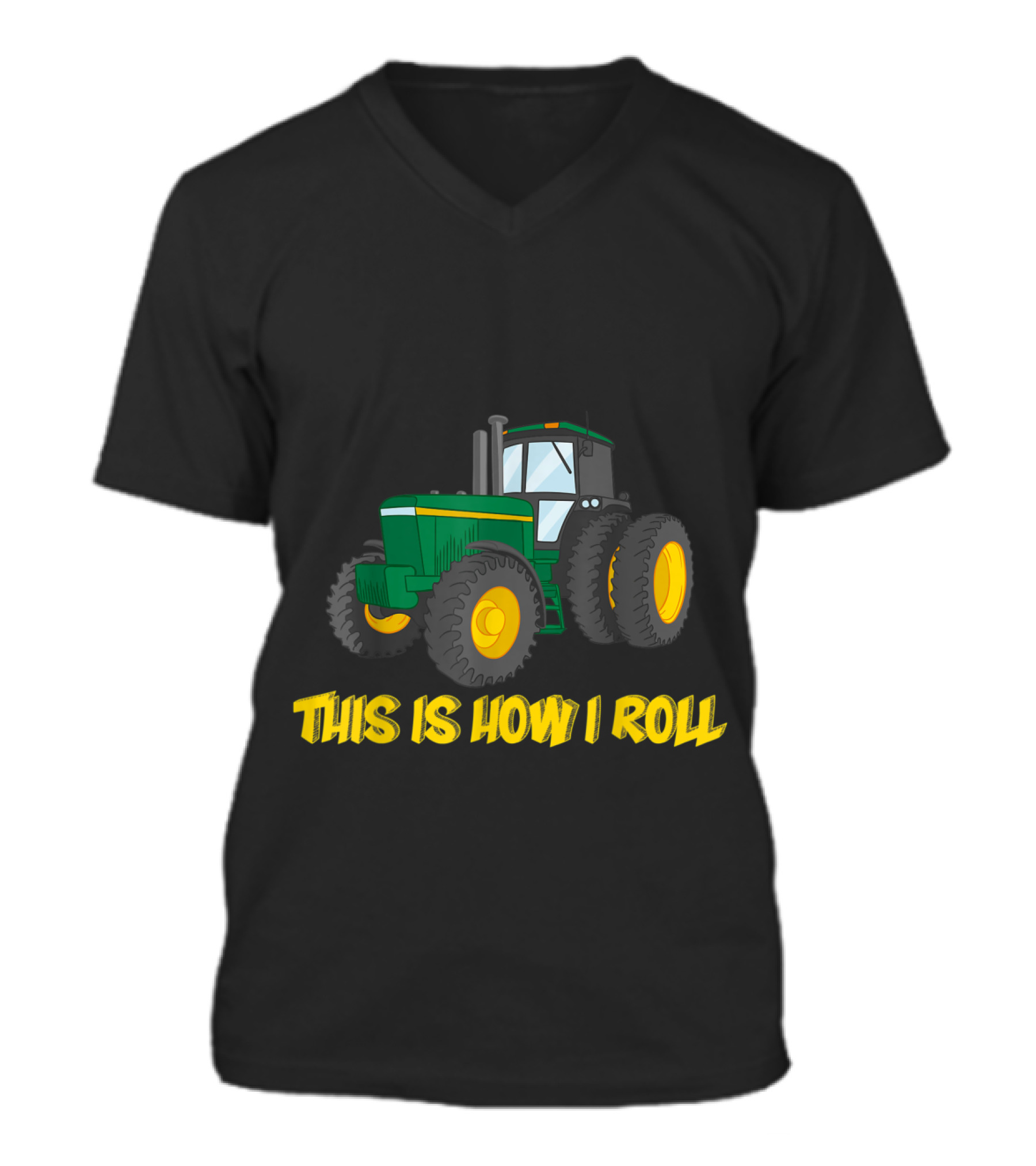 This is How I Roll Farmer Tractor T-shir V-Neck Unisex T-Shirt