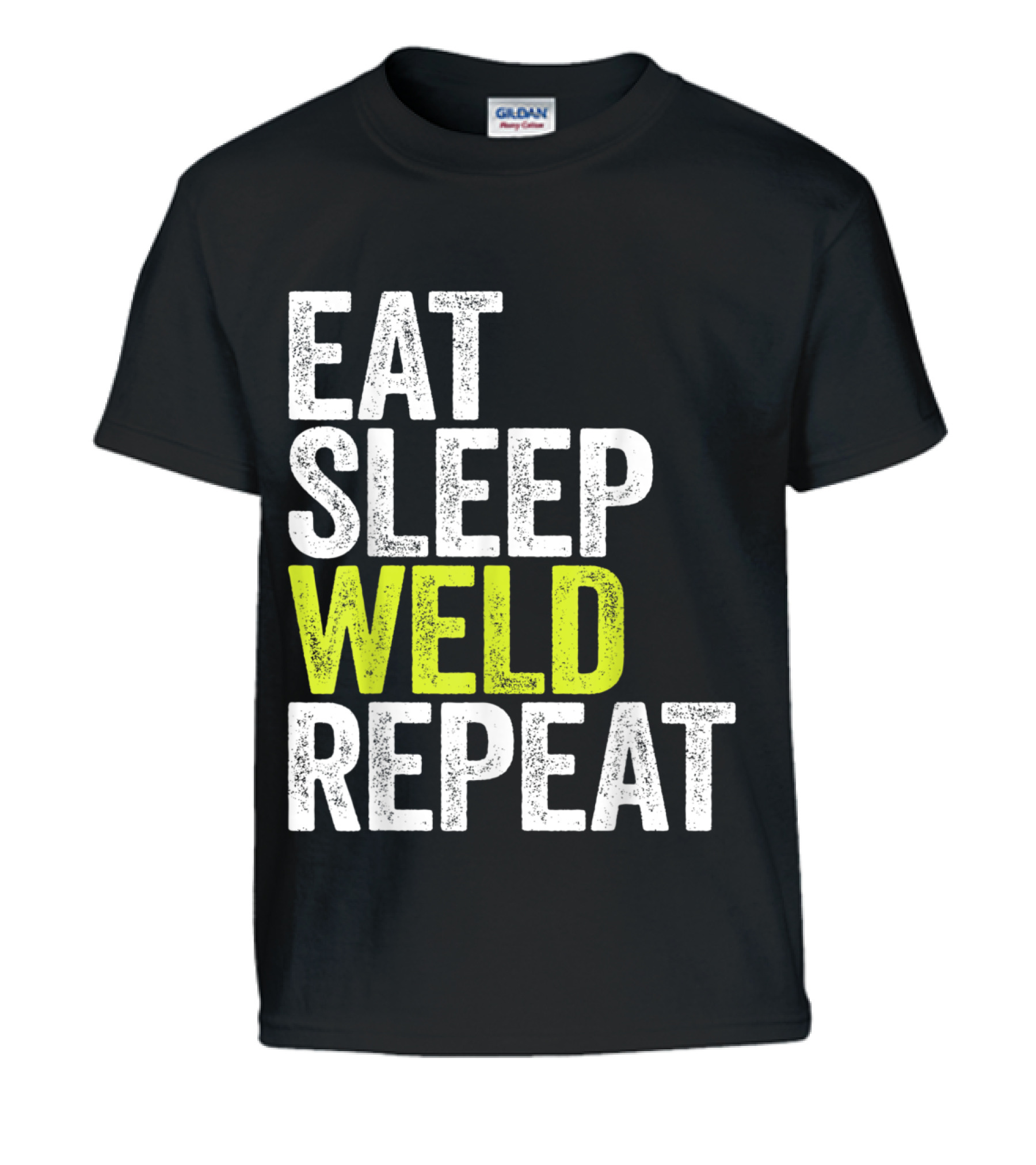 Eat Sleep Weld Repeat We Kids T-Shirt