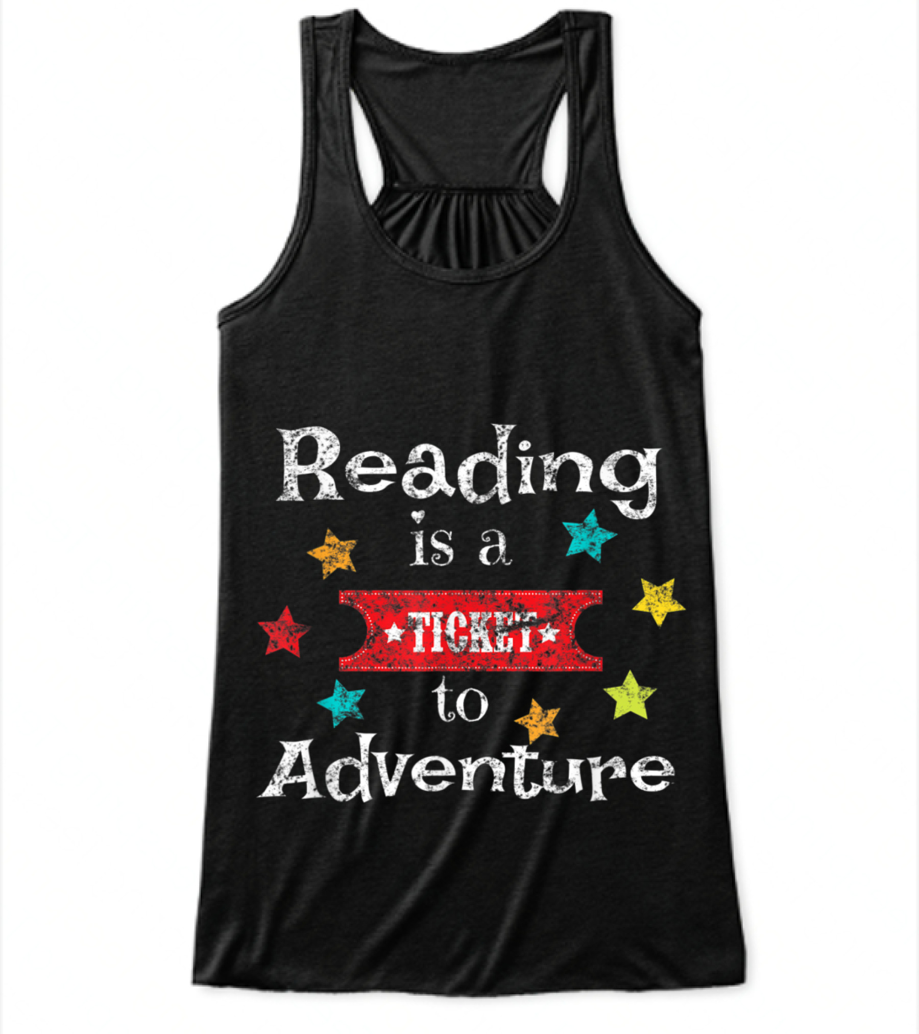 Reading for Teachers Vintage Reading Flowy Tank Top