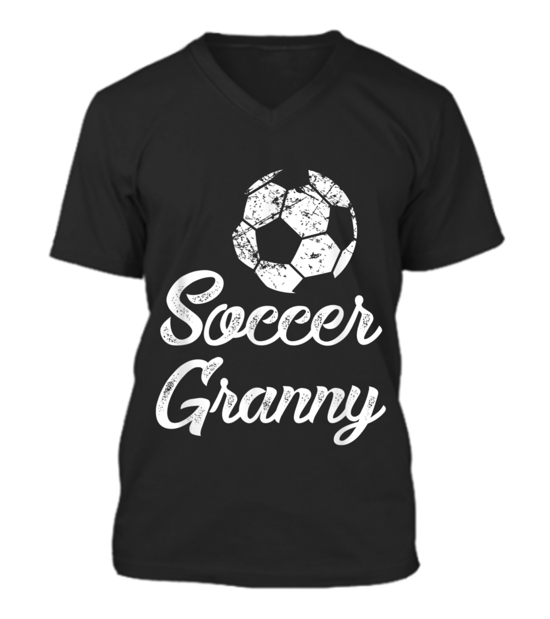 Soccer Granny , Cute Funny V-Neck Unisex T-Shirt