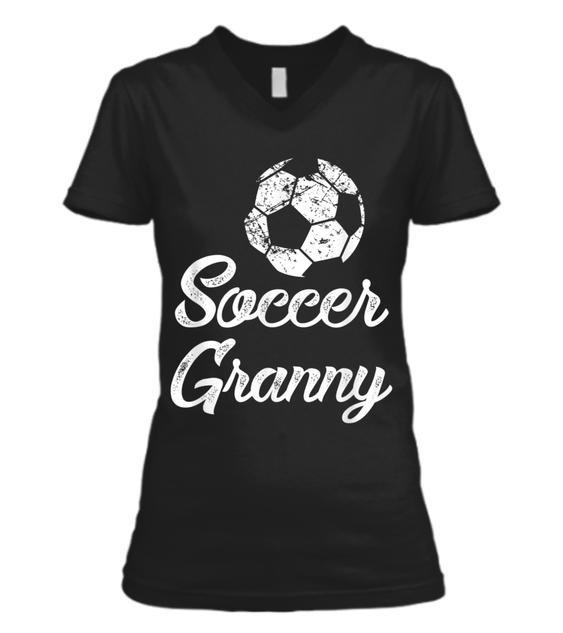 Soccer Granny , Cute Funny V-Neck Womens T-Shirt