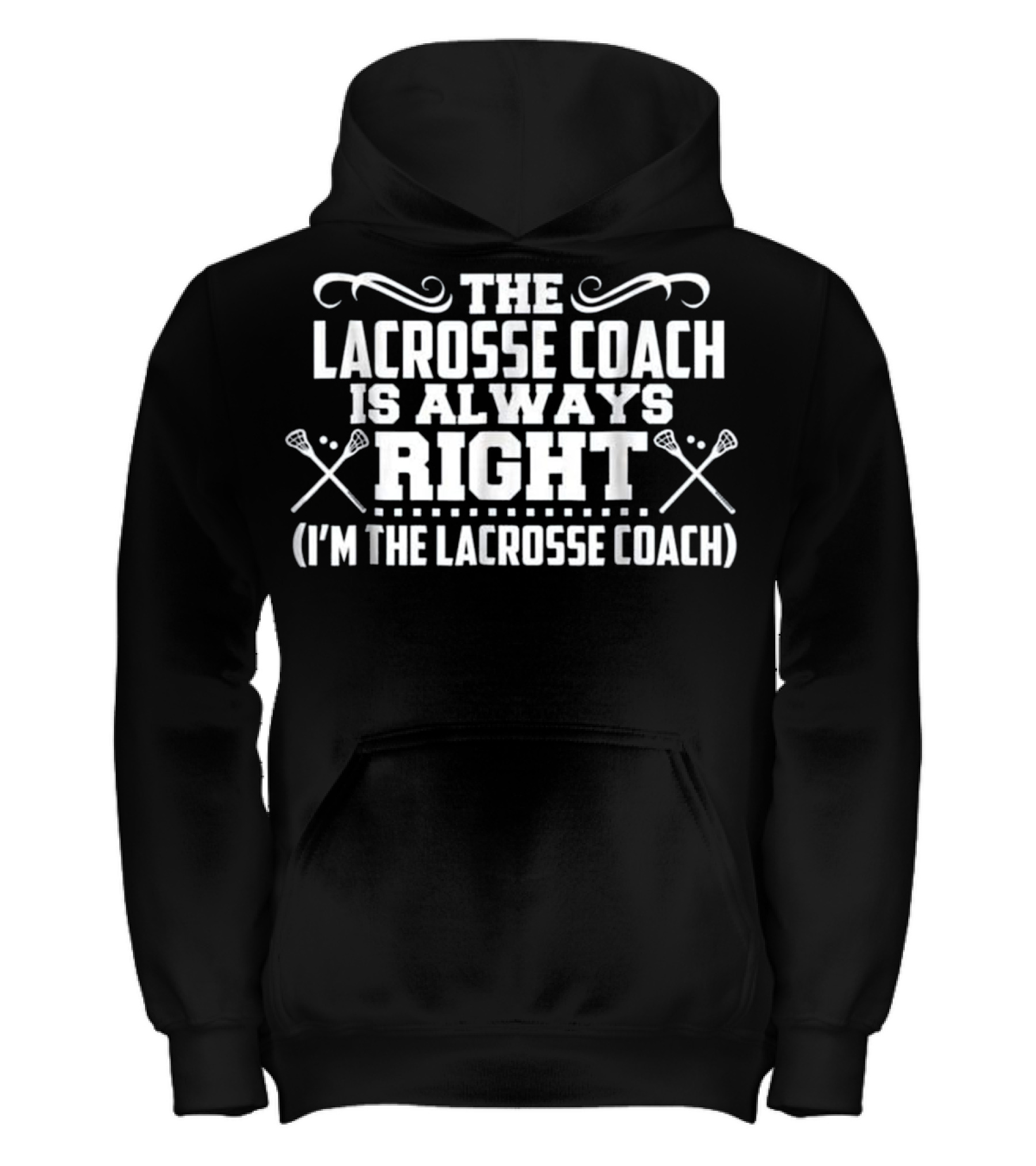 Lacrosse Lax Coach T Lax Gear Sport P Kids Hoodie