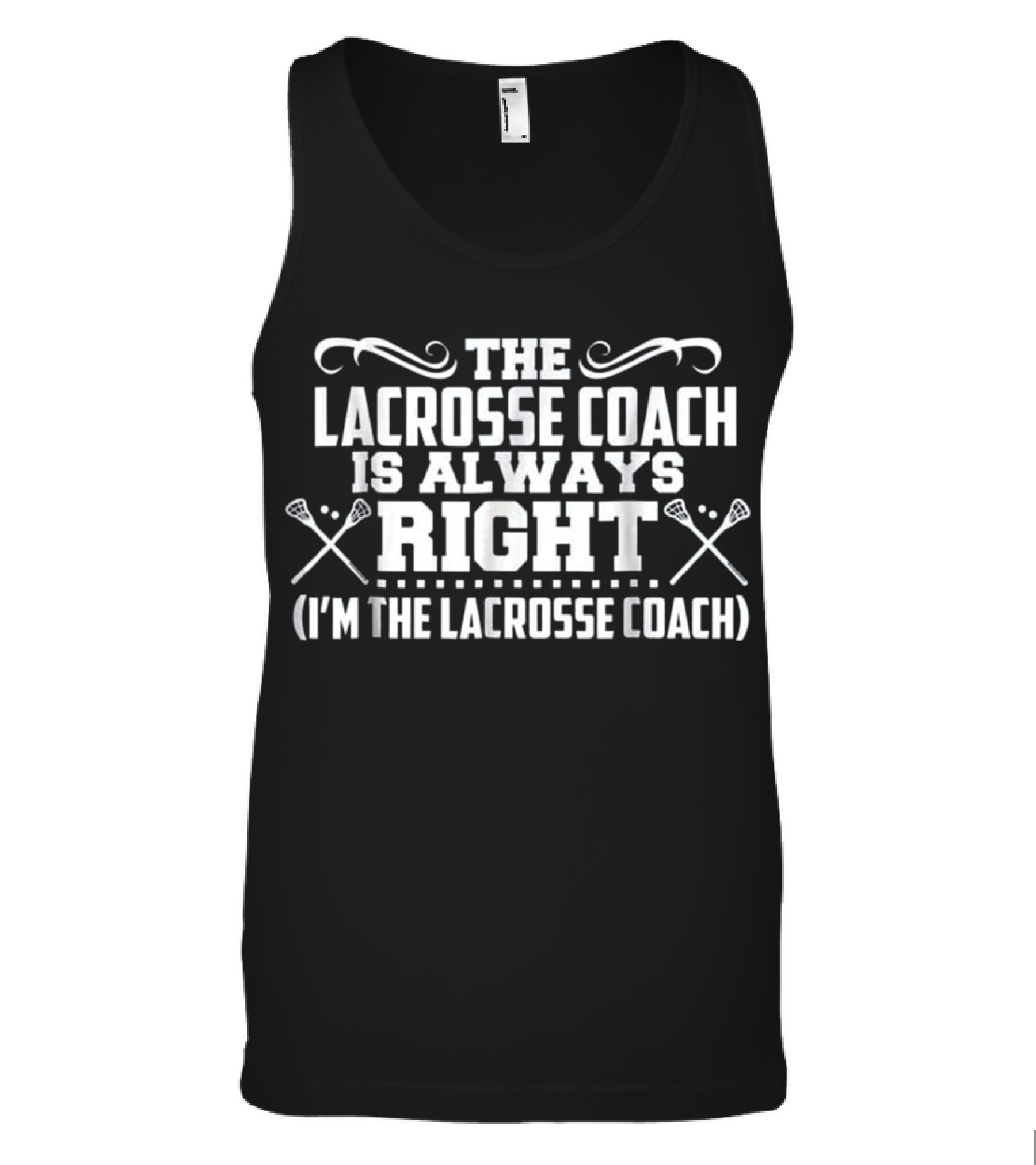 Lacrosse Lax Coach T Lax Gear Sport P Tank Top