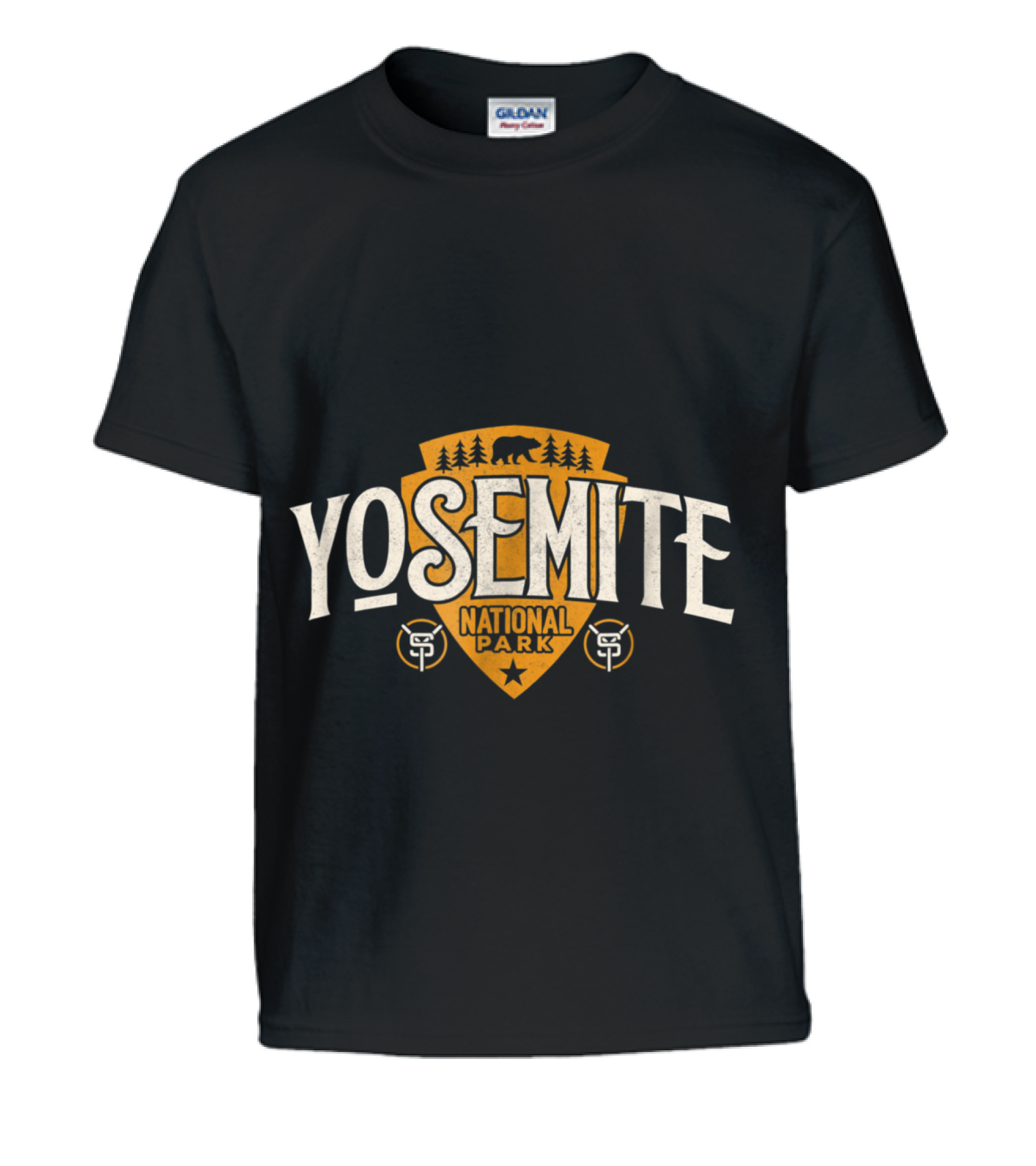 Vintage Retro Yosemite National Park Kids T-Shirt