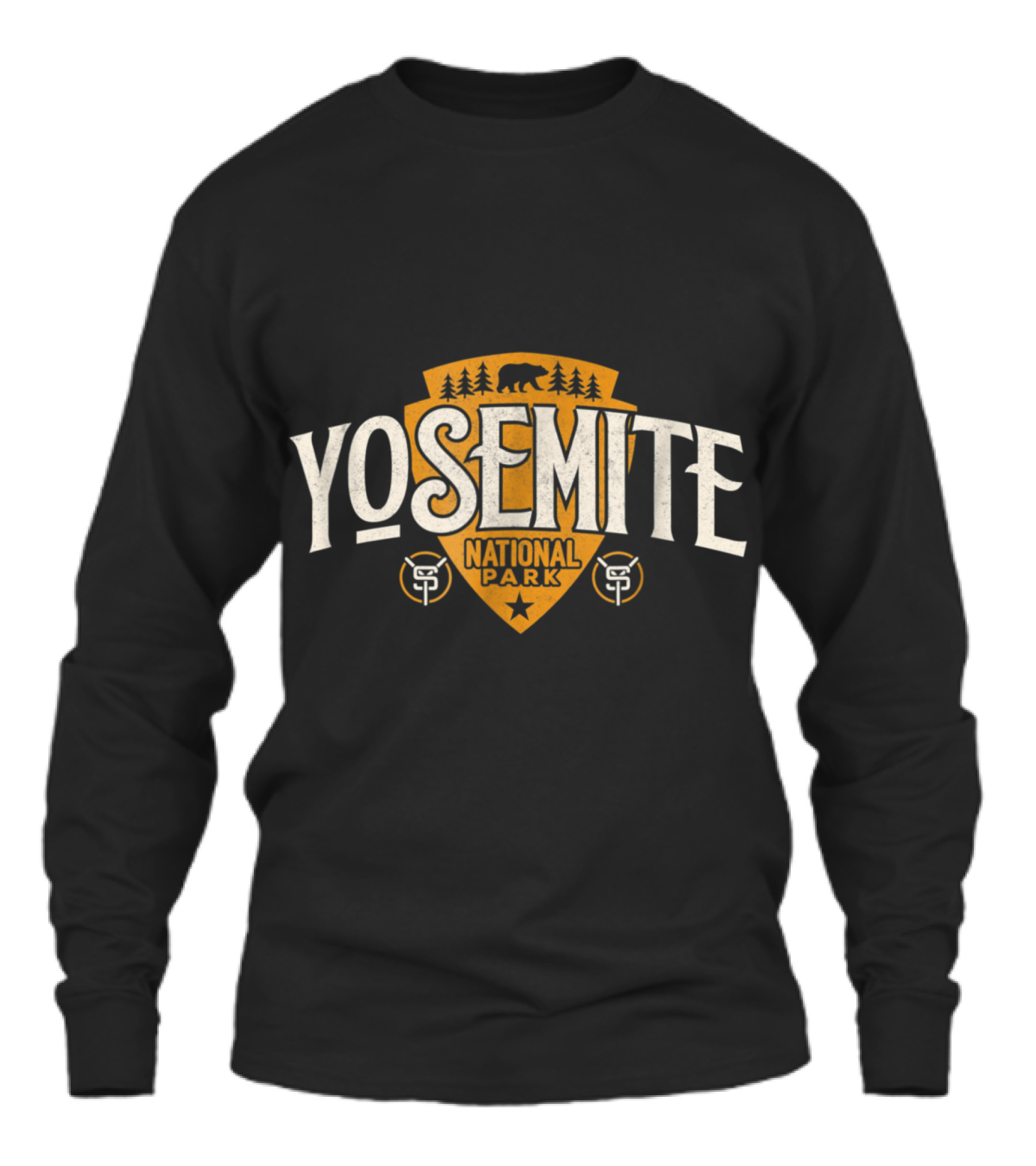 Vintage Retro Yosemite National Park Unisex Long Sleeve