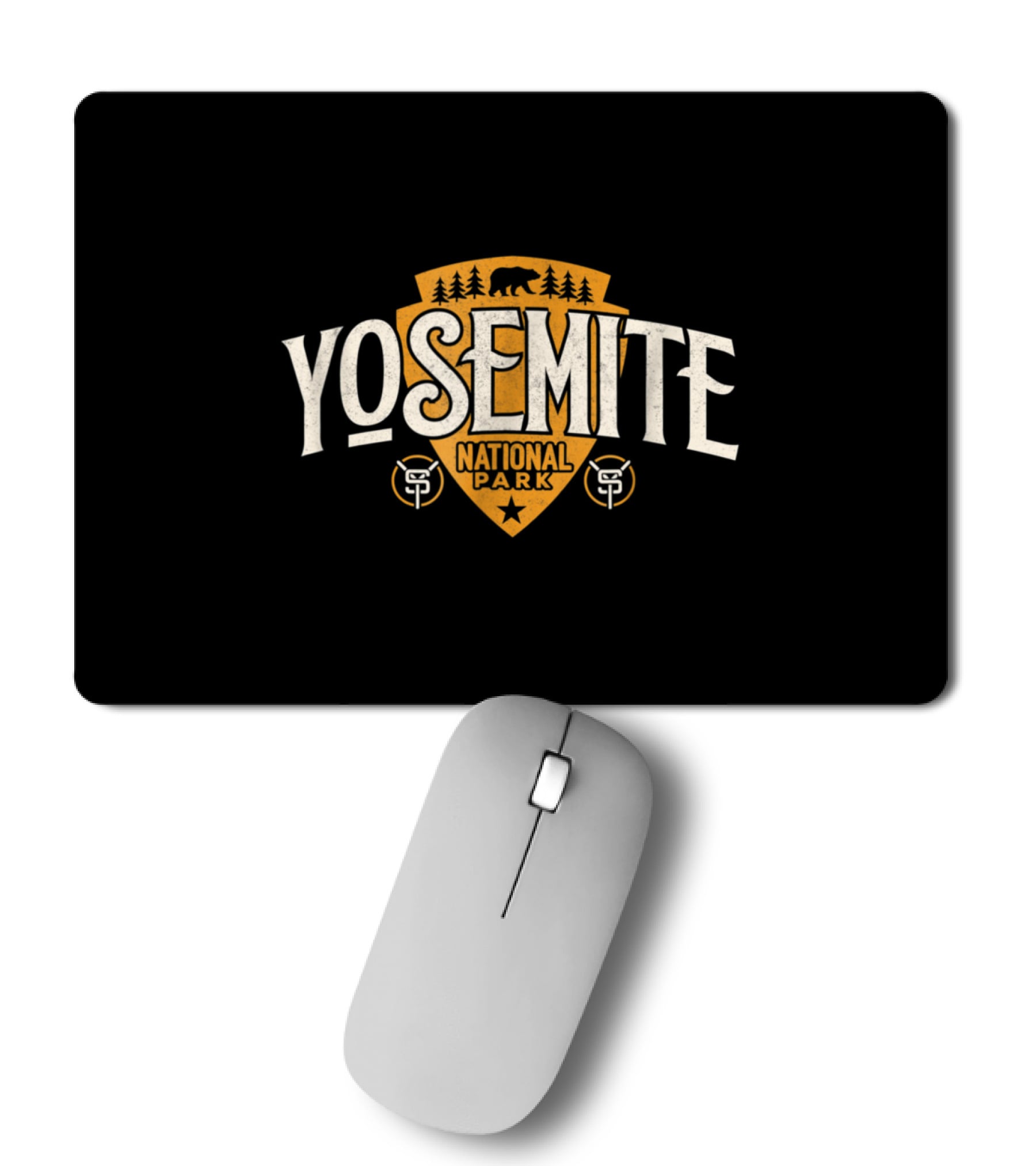 Vintage Retro Yosemite National Park Mousepad Vintage Retro Yosemite National Park Mousepad