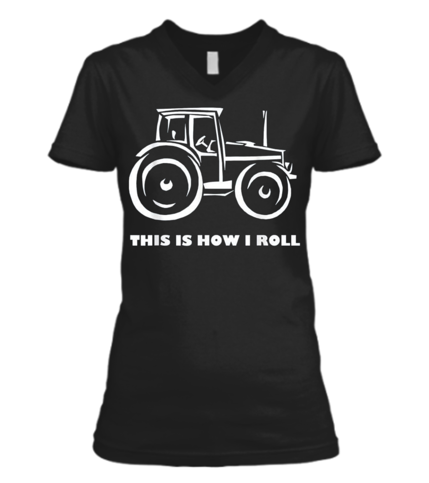 This is How I Roll Farming Farmer T V-Neck Womens T-Shirt